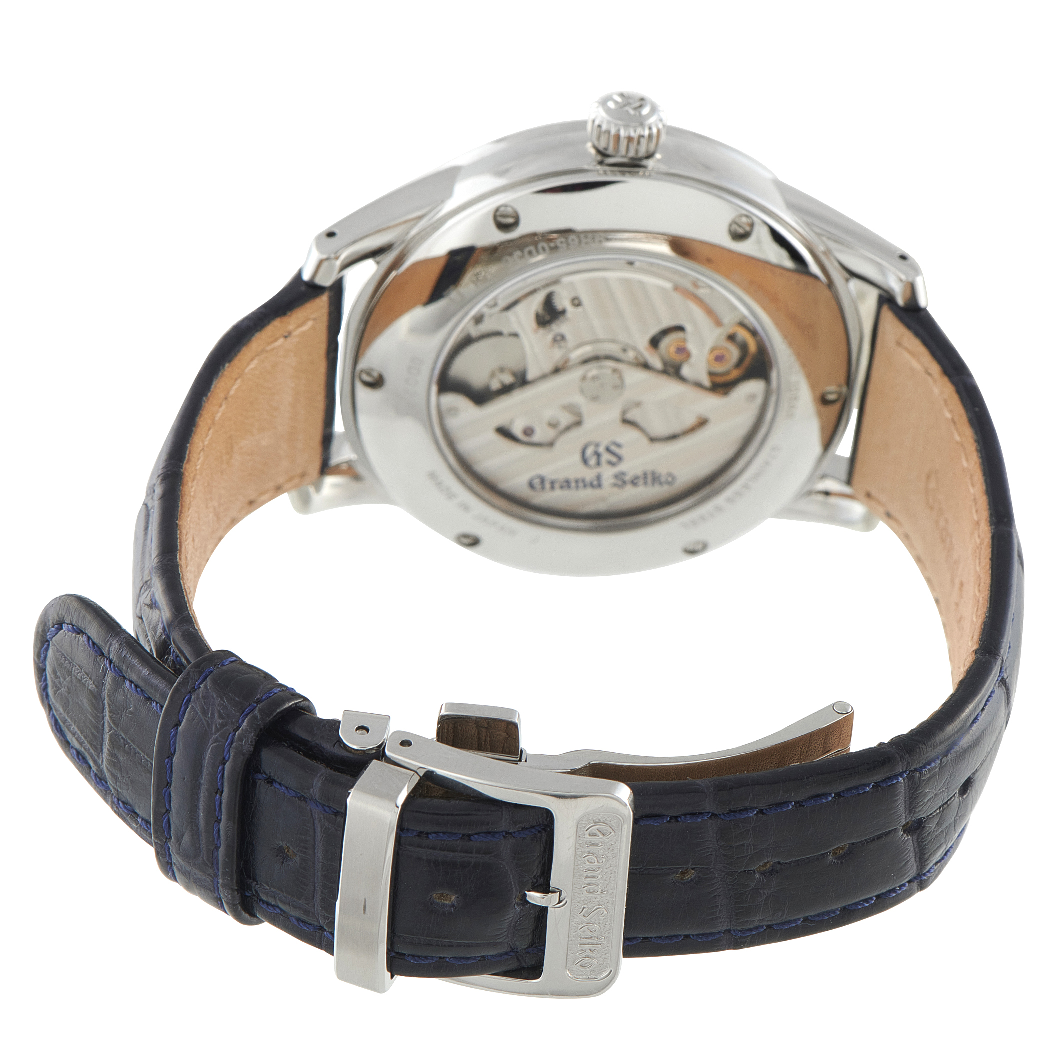 Grand Seiko Spring Drive Blue Skyflake Steel Watch SBGA407 - Image 4