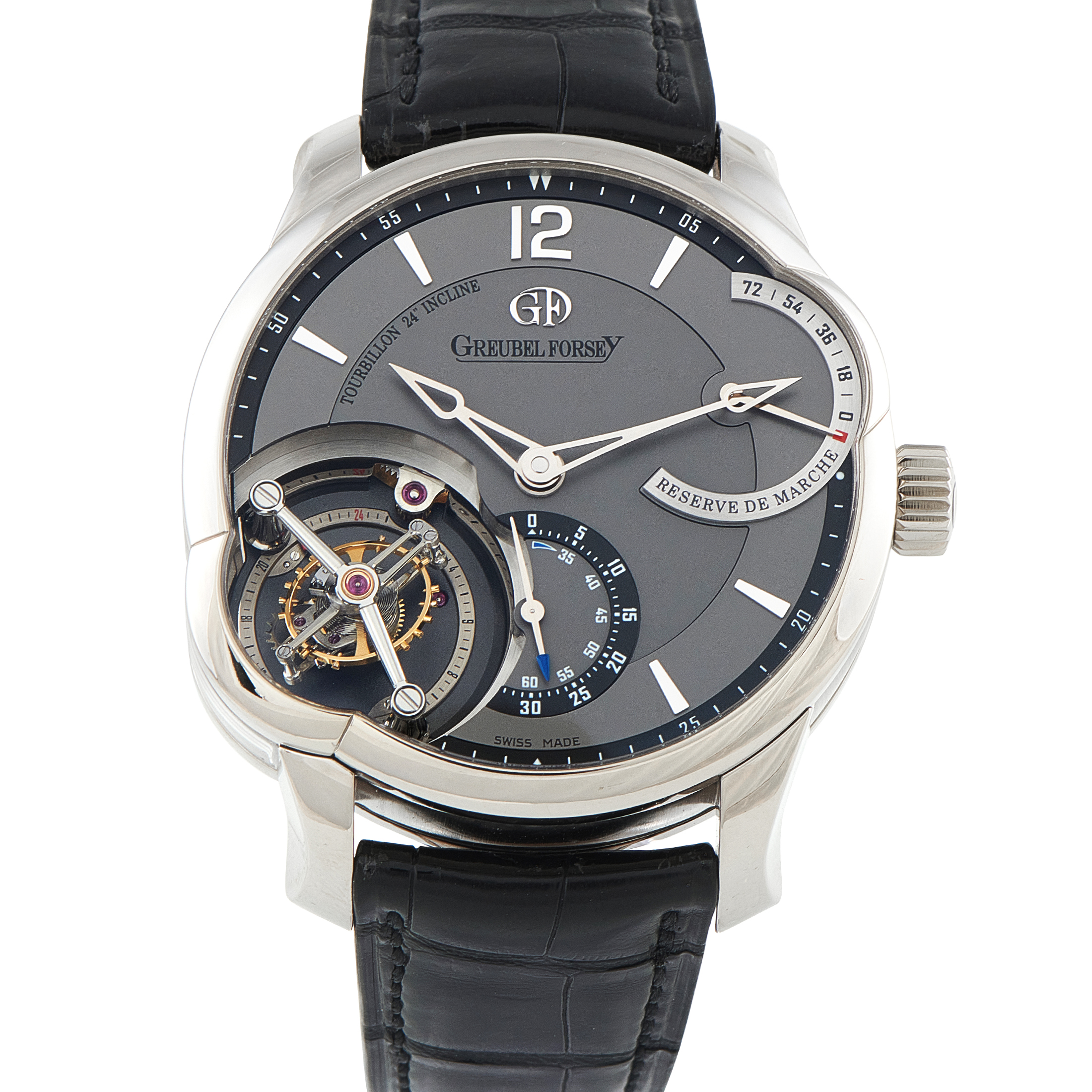 Greubel Forsey Tourbillon 24 Secondes Incliné White Gold Watch -
