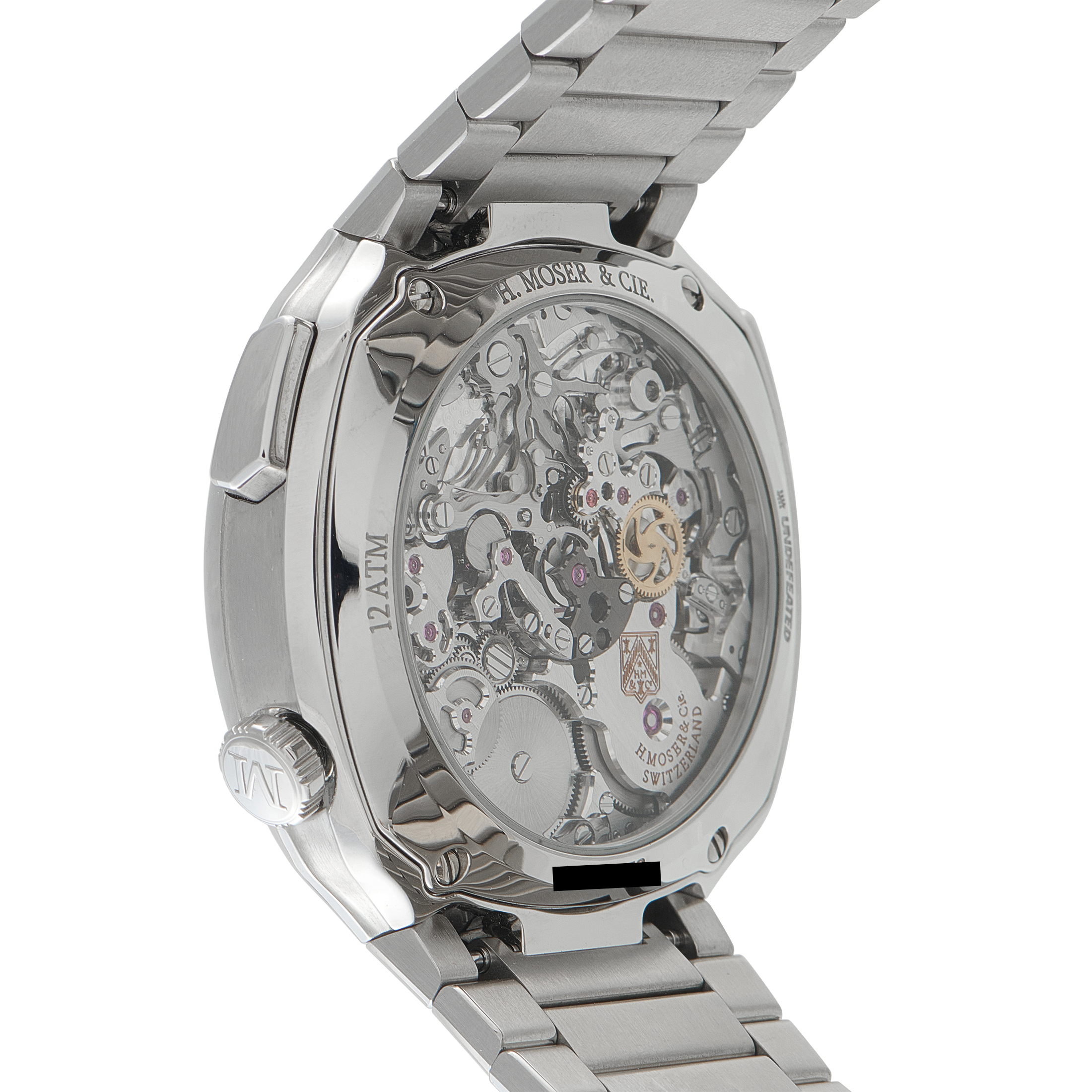H. Moser & Cie Streamliner Chronograph Undefeated Green Camo Dial Steel Watch 6902-1205 - Image 3