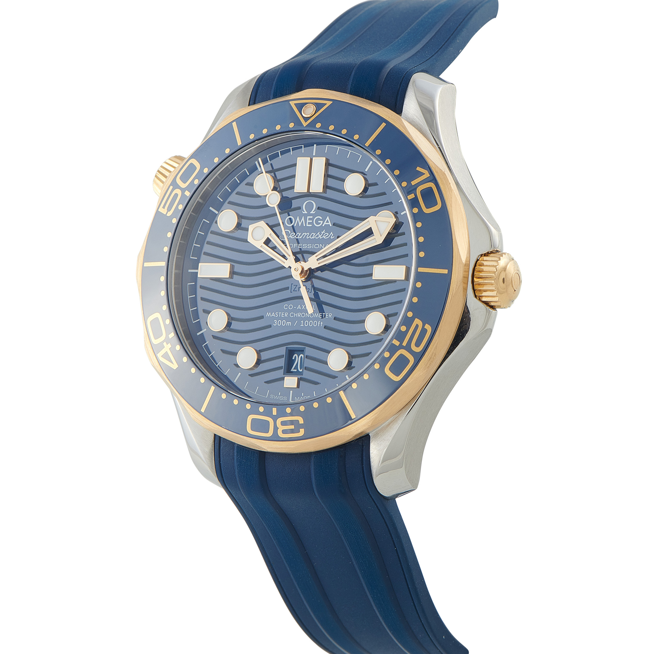 Omega Seamaster Diver 300M Steel and Yellow Gold Watch 210.22.42.20.03.001 - Image 2