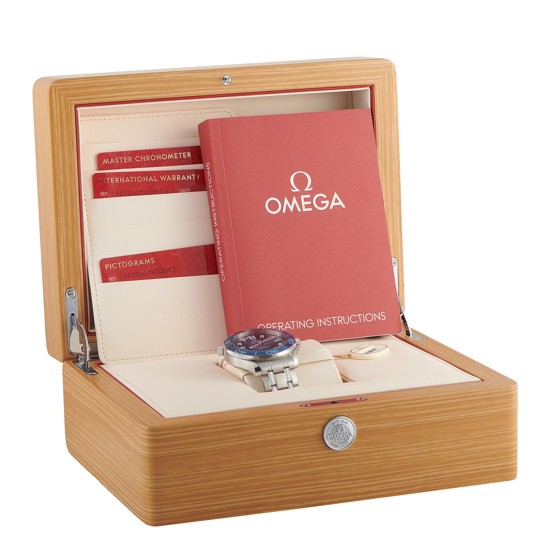 Omega Seamaster Summer Blue Steel Watch 210.30.42.20.03.003 - Image 4