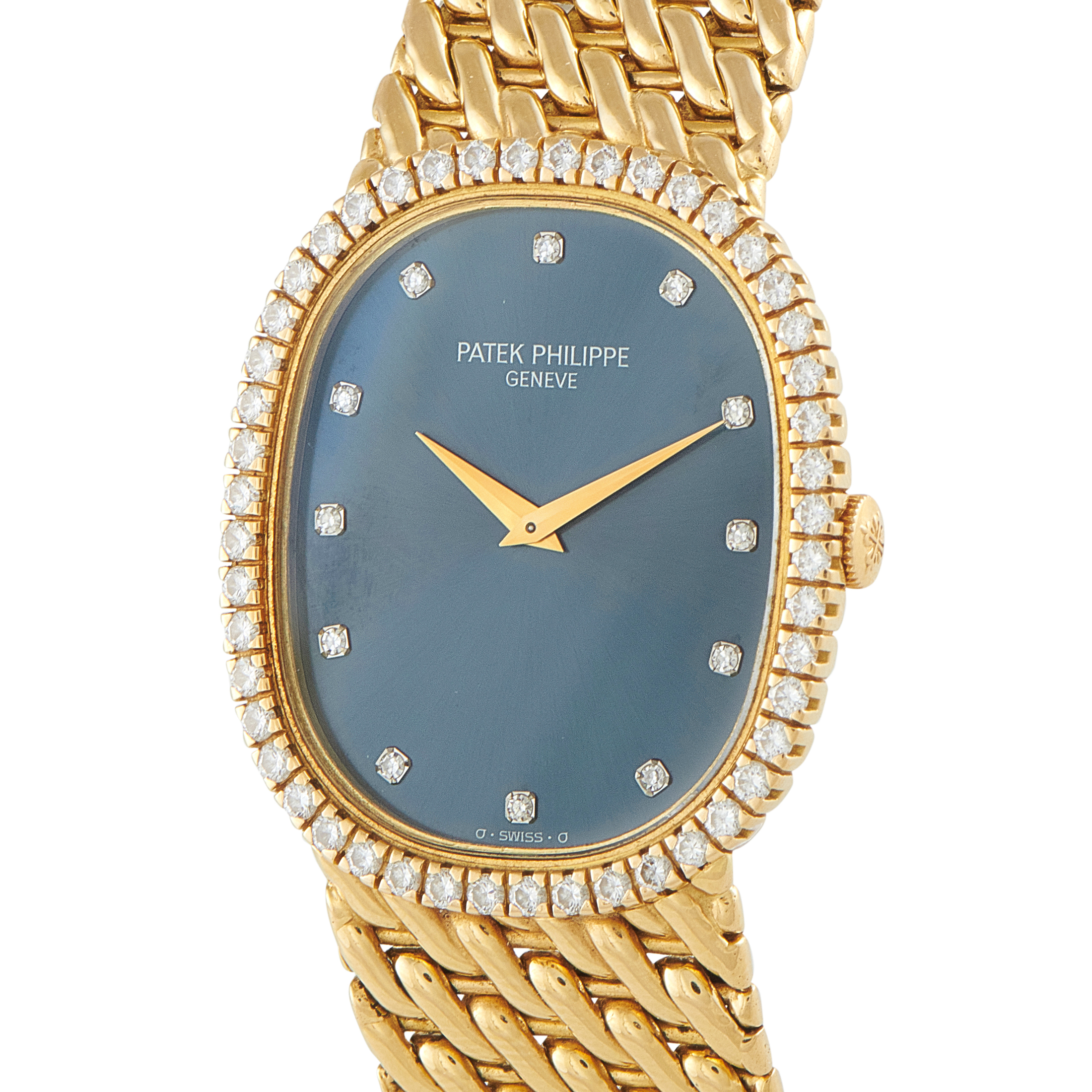 Patek Philippe Golden Ellipse Diamond Bezel Yellow Gold Watch 3748/097 - Image 2