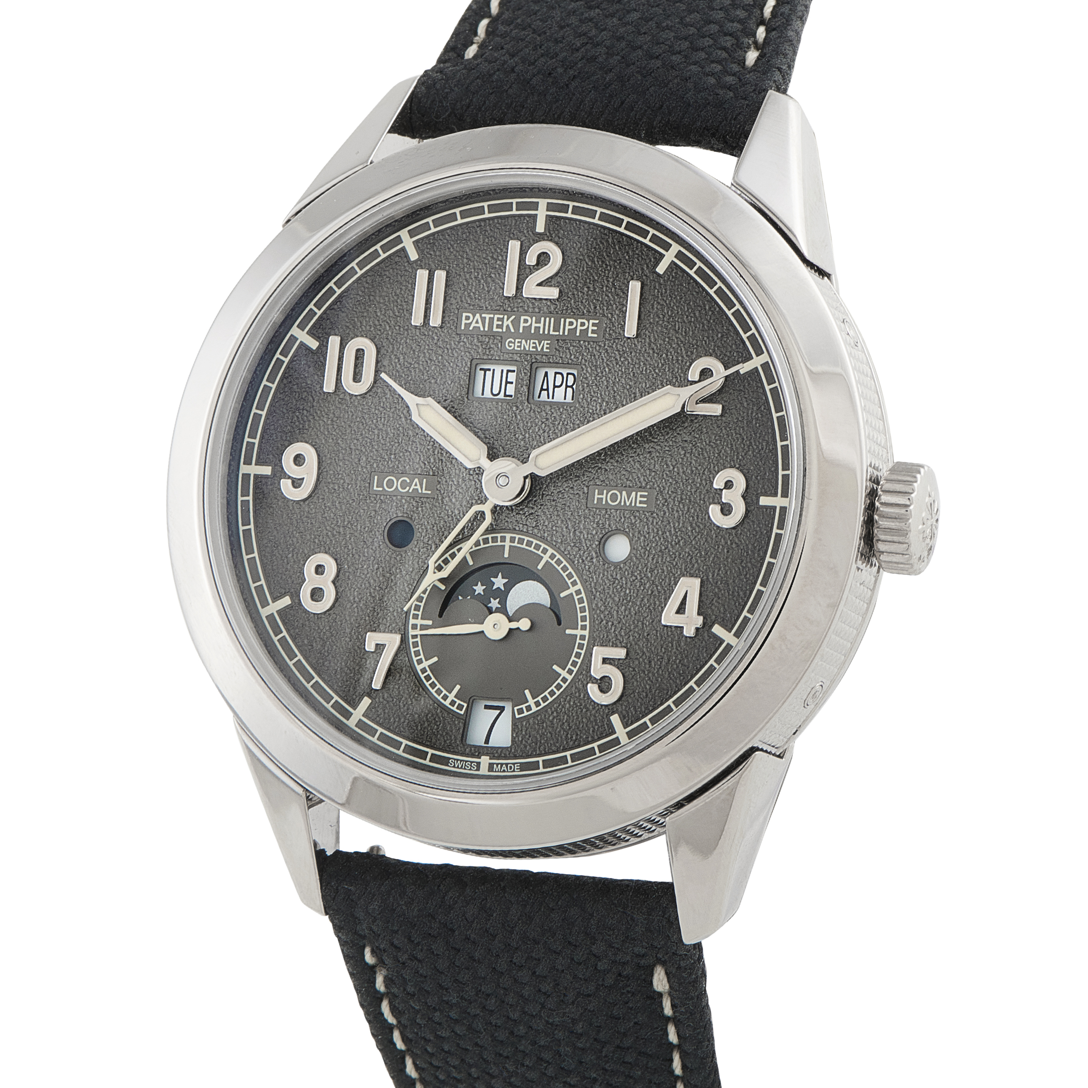 Patek Philippe Annual Calendar Travel Time White Gold Watch 5326g - Image 2