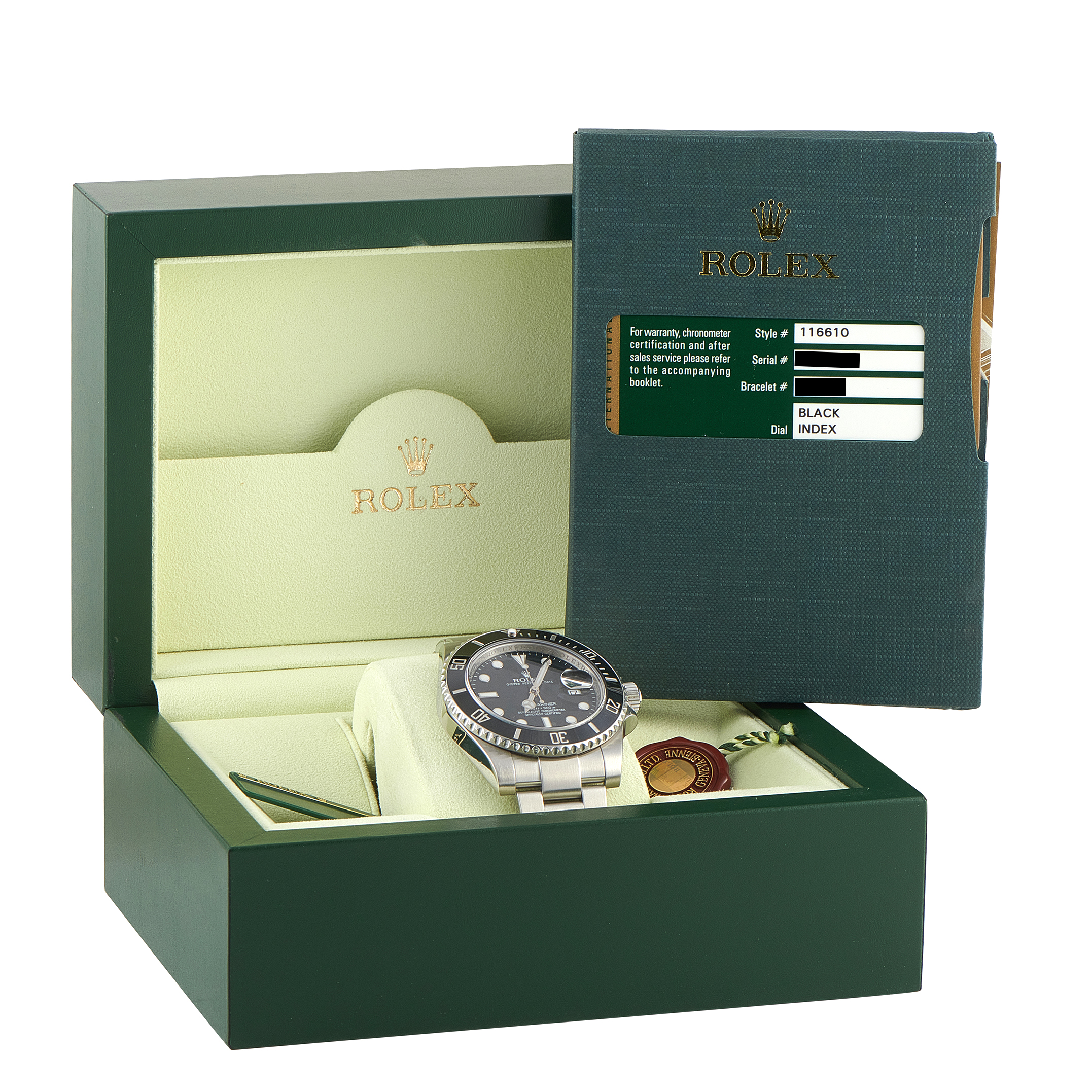 Rolex Submariner Date Black Dial Steel Watch 116610LN - Image 5