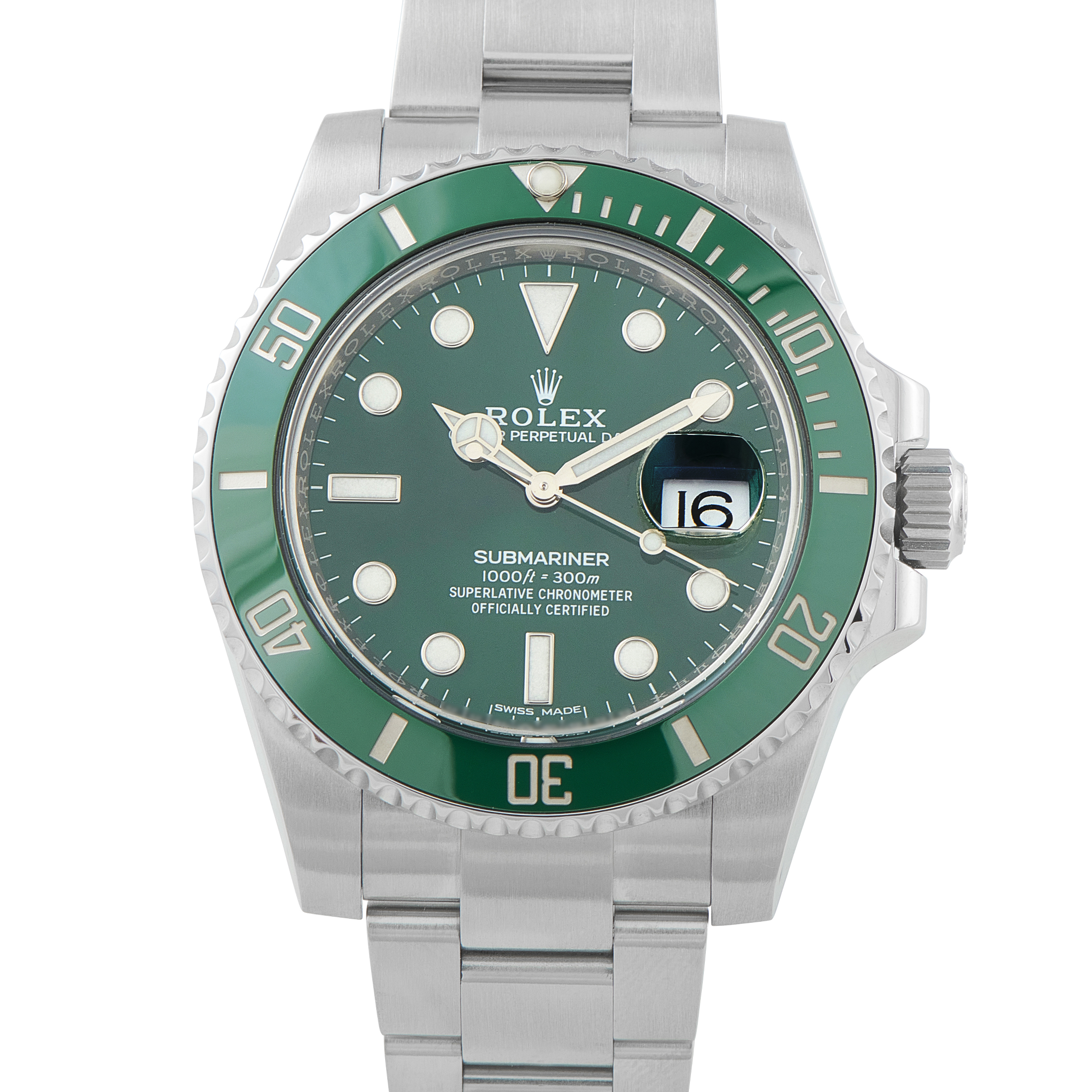 Rolex Submariner Hulk Steel Watch 116610LV