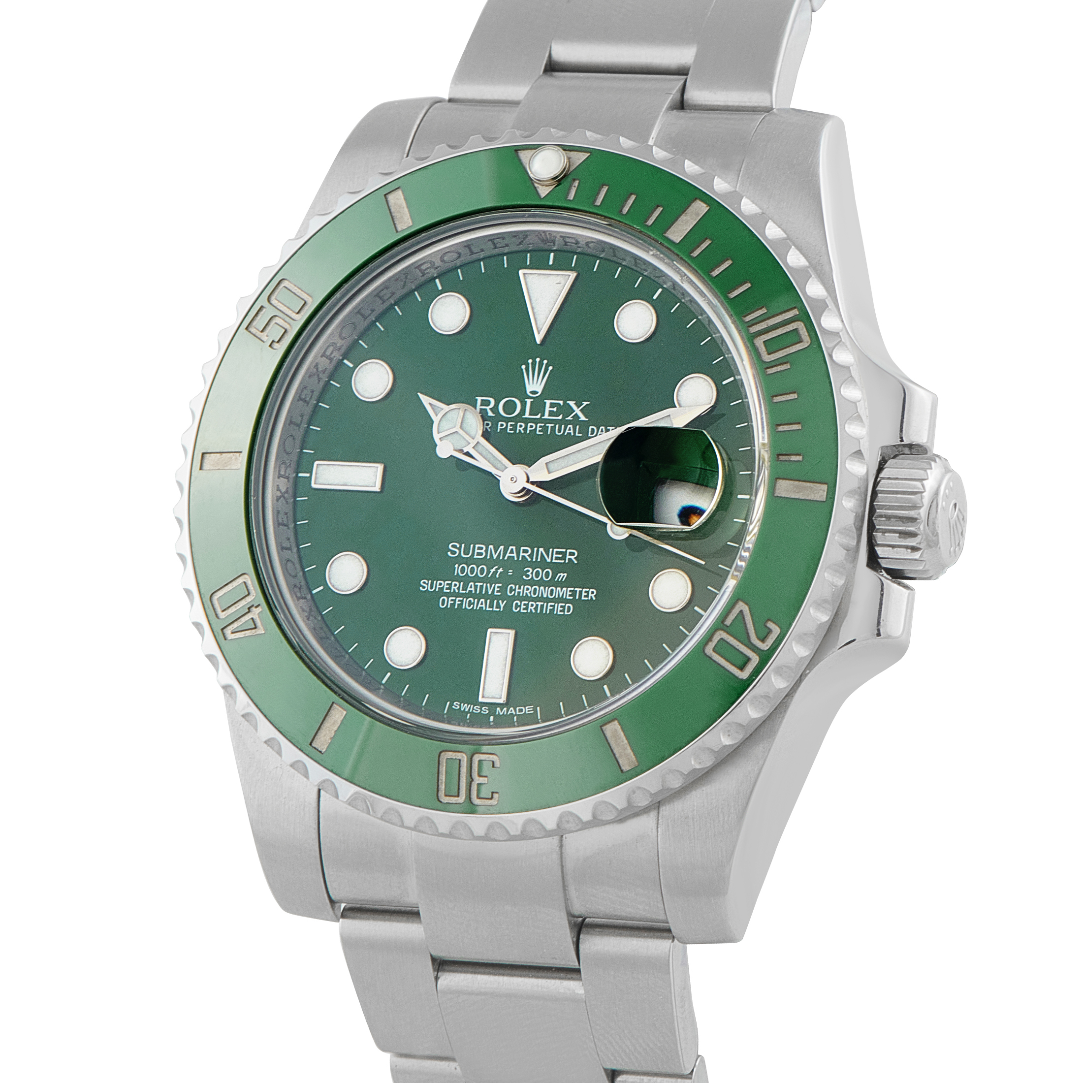 Rolex Submariner Hulk Steel Watch 116610v - Image 2