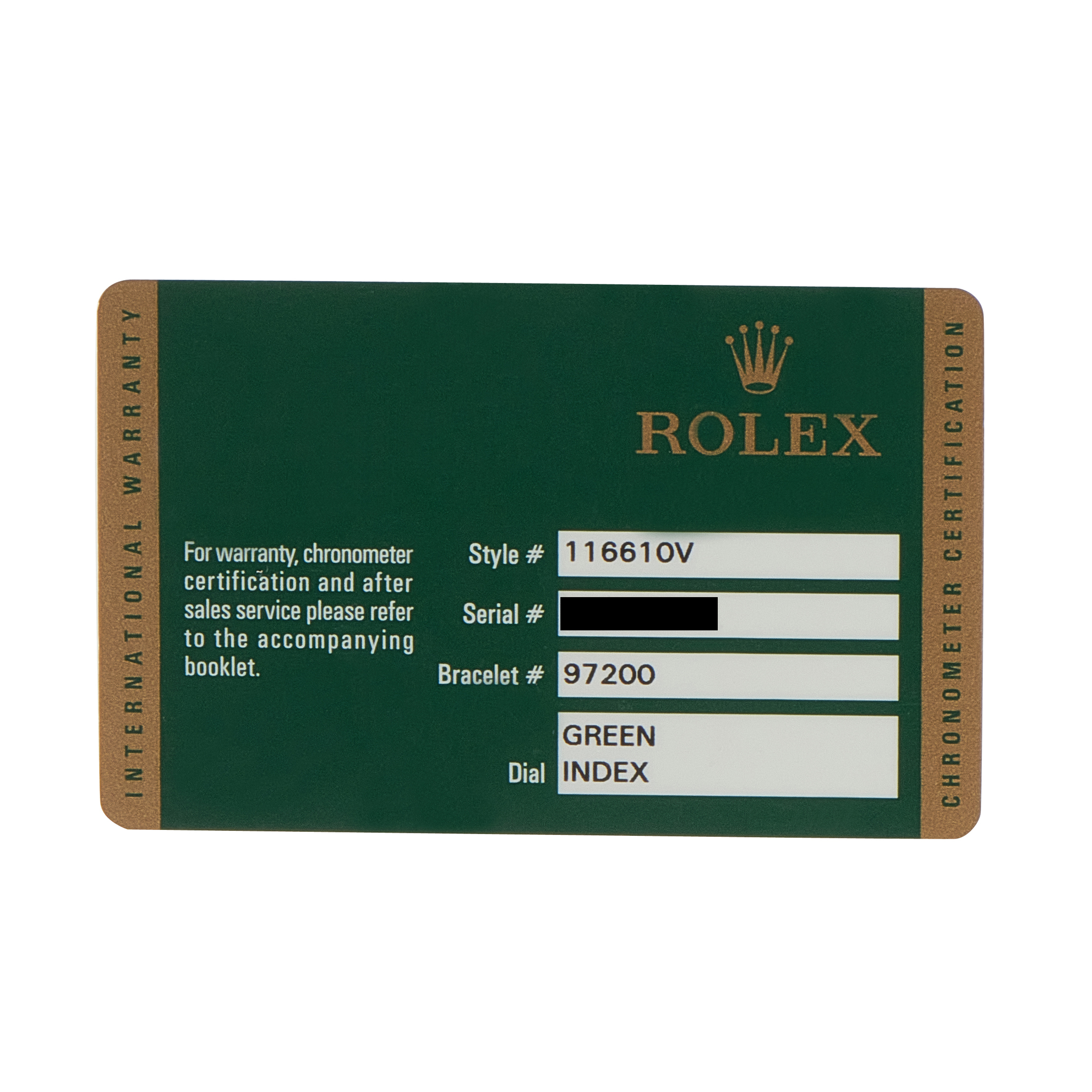 Rolex Submariner Hulk Steel Watch 116610v - Image 5