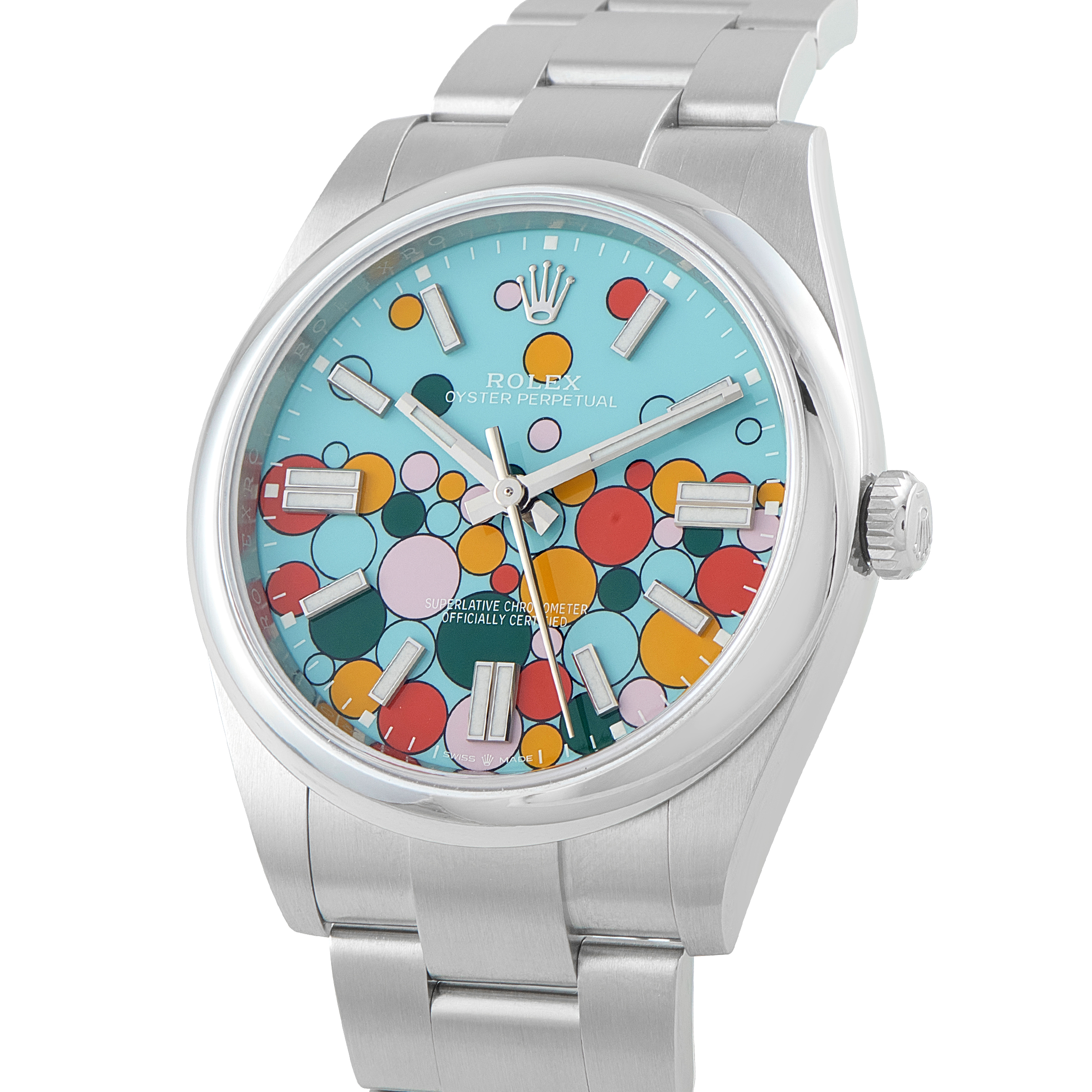 Rolex Oyster Perpetual 41 Celebration Dial Steel Watch 124300 - Image 2