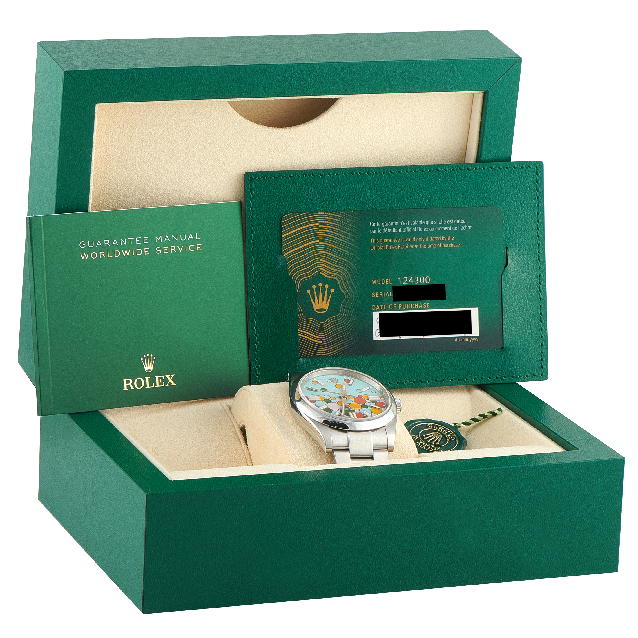 Rolex Oyster Perpetual 41 Celebration Dial Steel Watch 124300 - Image 5