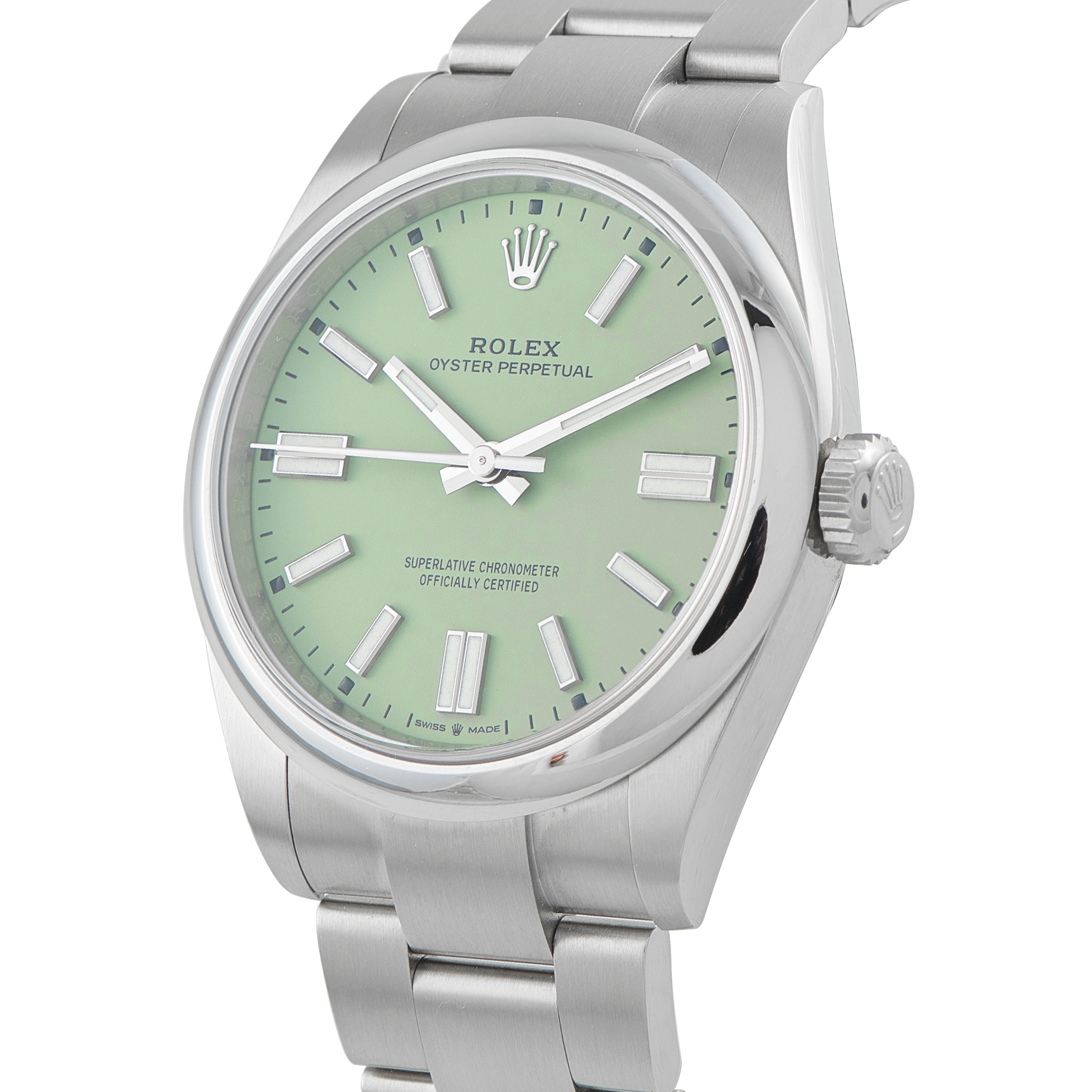 Rolex Oyster Perpetual 36 Pistachio Dial Steel Watch 126000 - Image 2