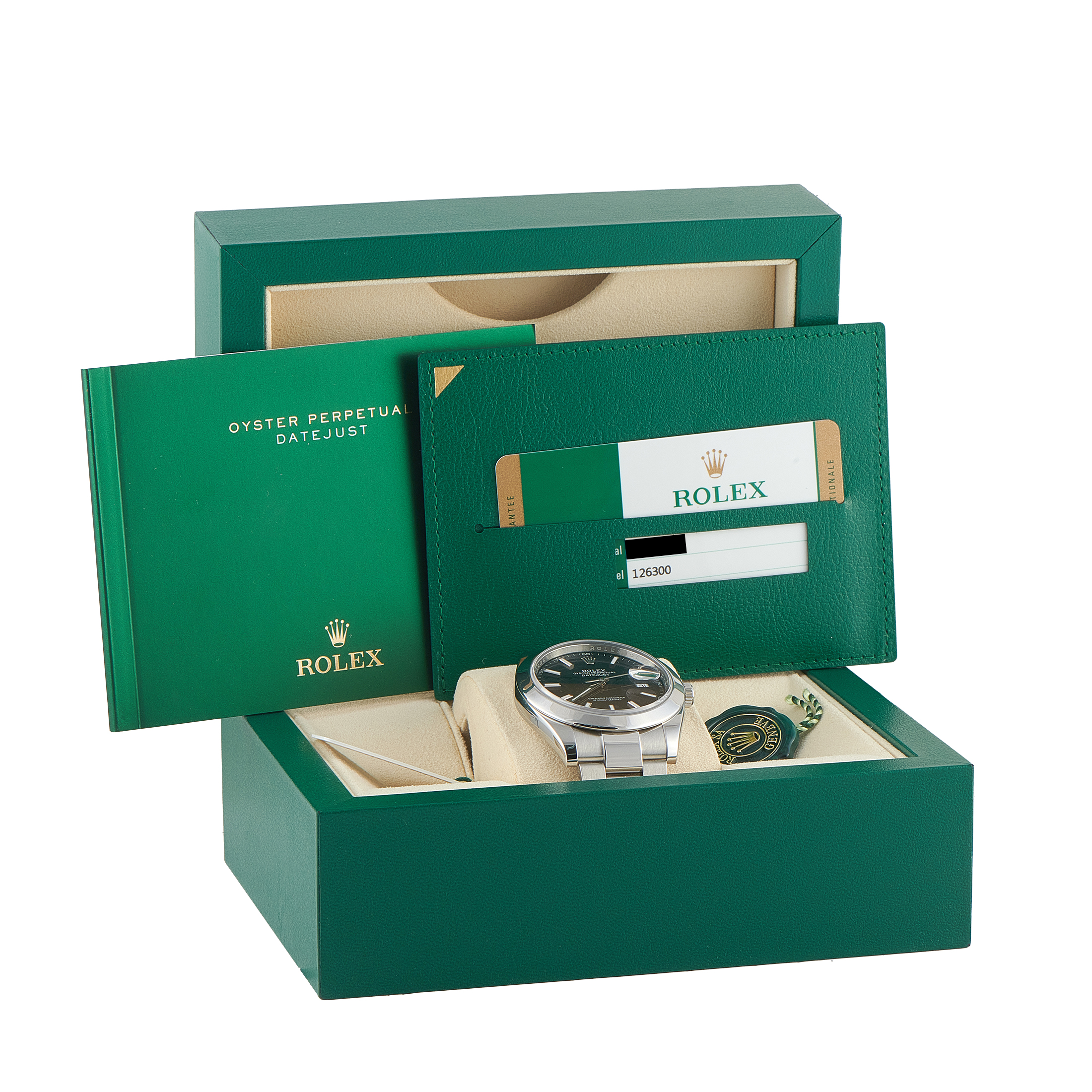 Rolex Datejust 41 Black Dial Steel Oyster Watch 126300 - Image 5