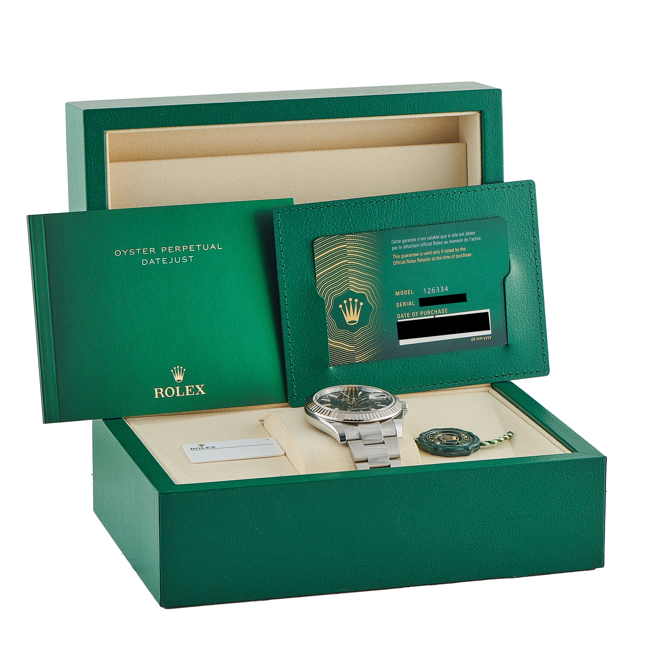 Rolex Datejust 41 Slate Dial Steel Oyster Watch 126334 - Image 5