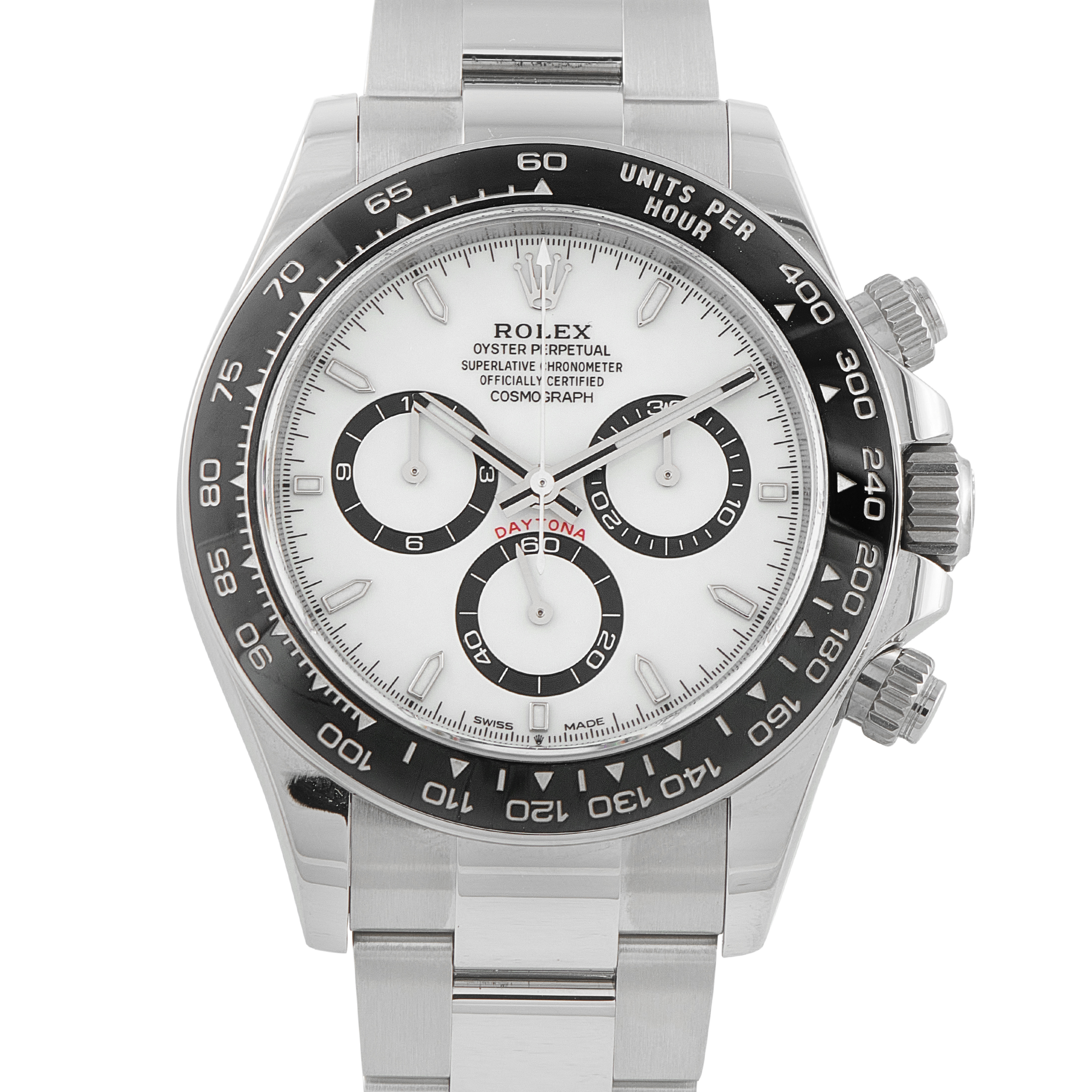 Rolex Daytona White Dial Steel Watch 126500LN