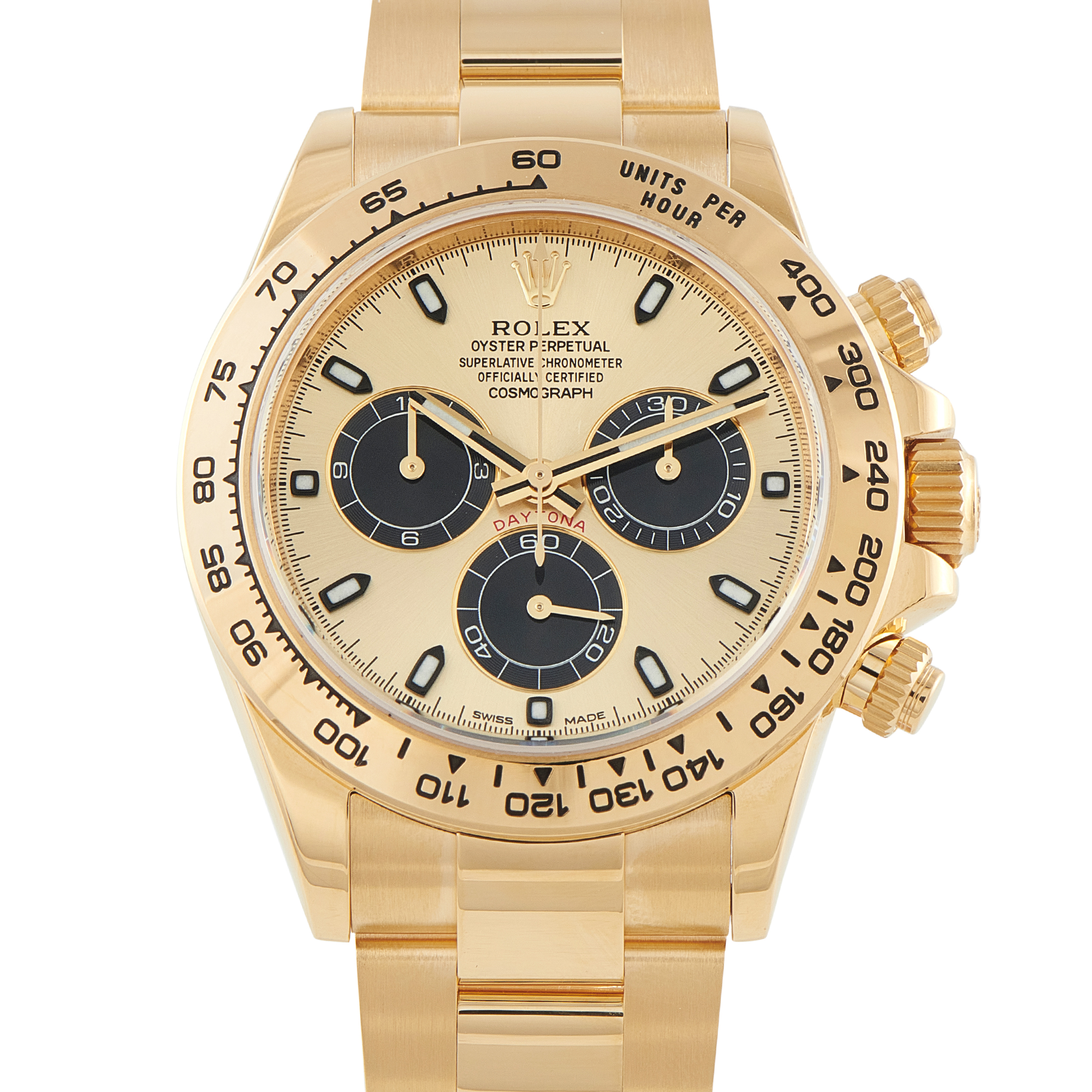 Rolex Daytona Champagne Gold Dial Yellow Gold Watch 116508 - 40 mm