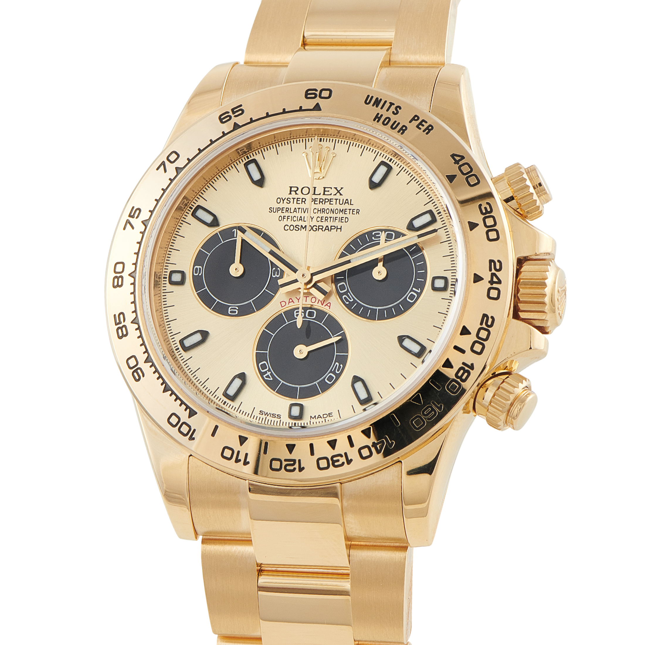 Rolex Daytona Champagne Gold Dial Yellow Gold Watch 116508 - 40 mm