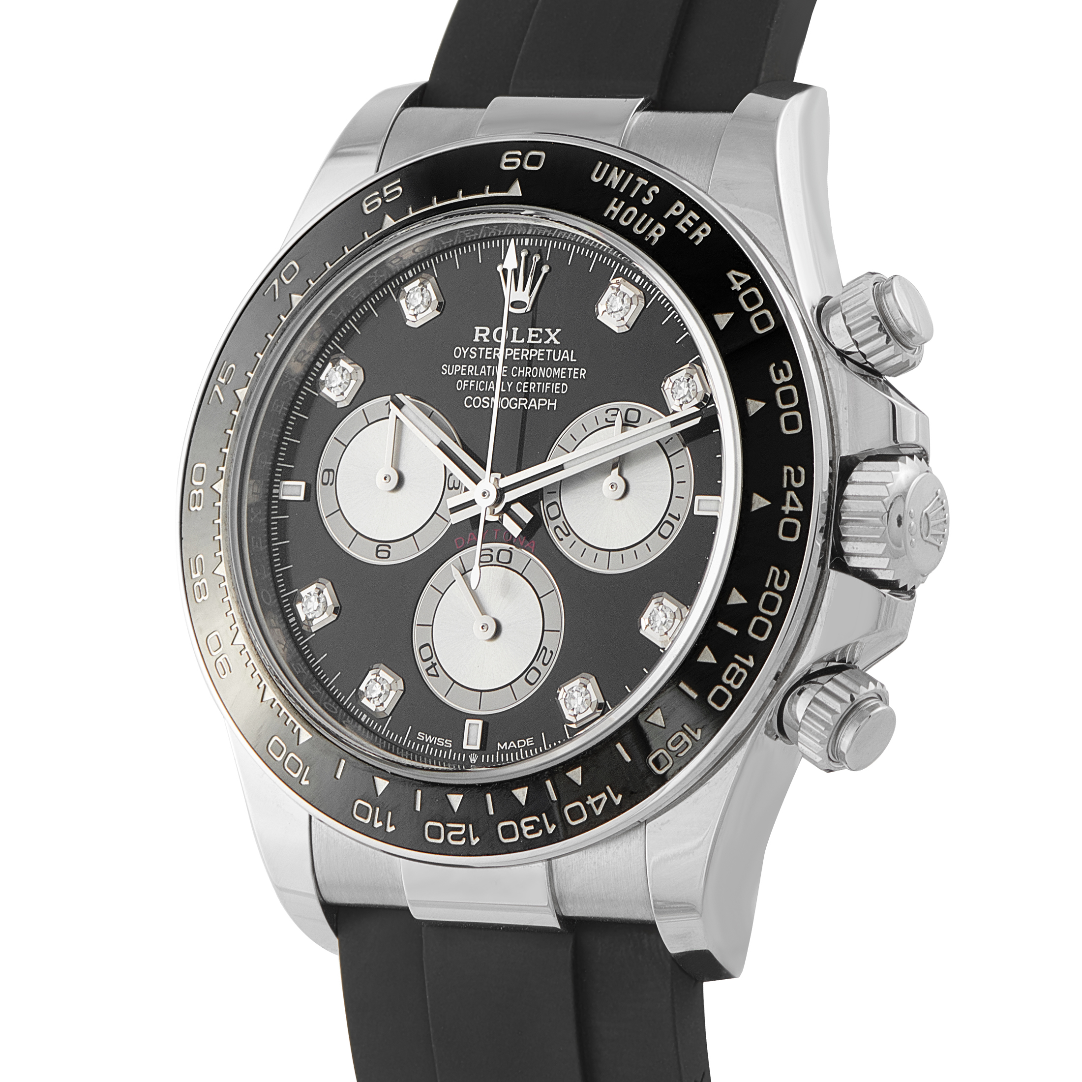 Rolex Daytona Black Diamond Dial White Gold Watch 126519LN - Image 2