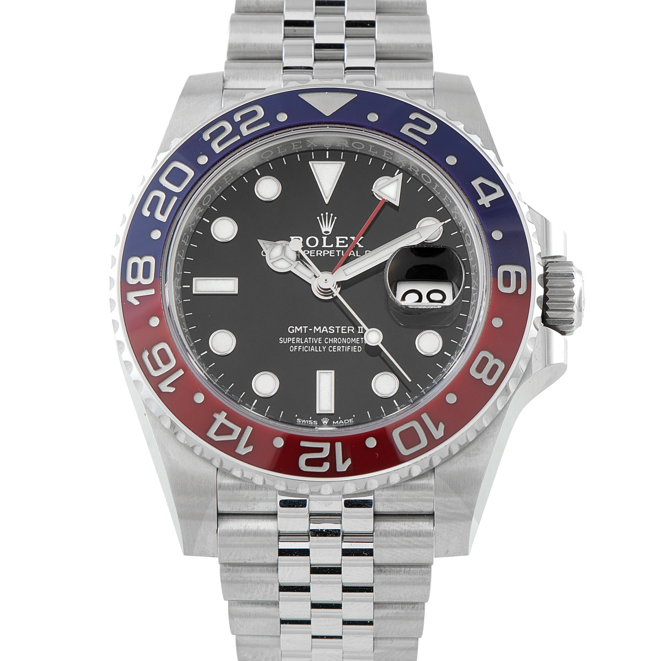 Rolex GMT-Master II Pepsi Steel Jubilee Watch 126710BLRO