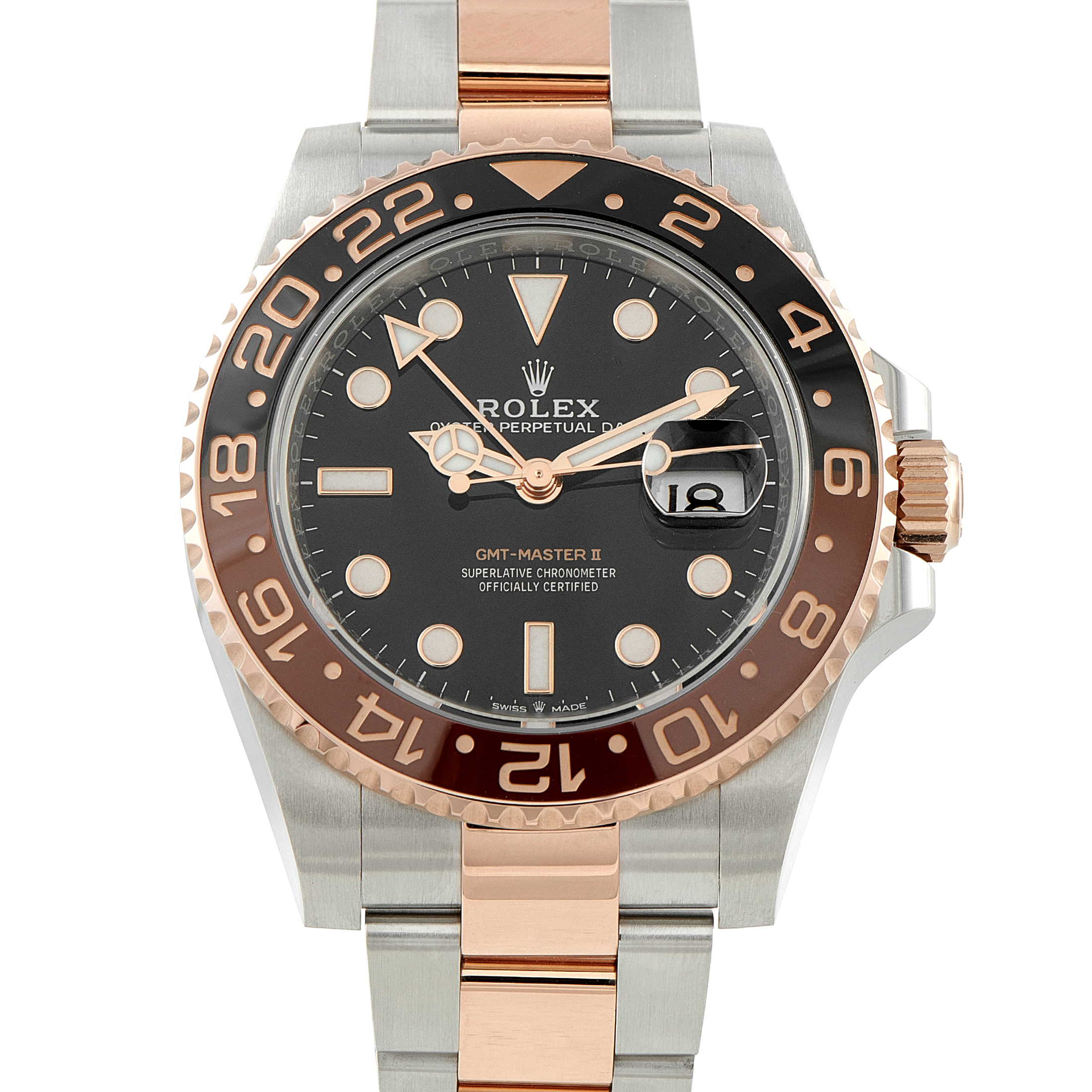 Rolex GMT-Master II Root Beer Two-Tone Oyster Watch 126711CHNR