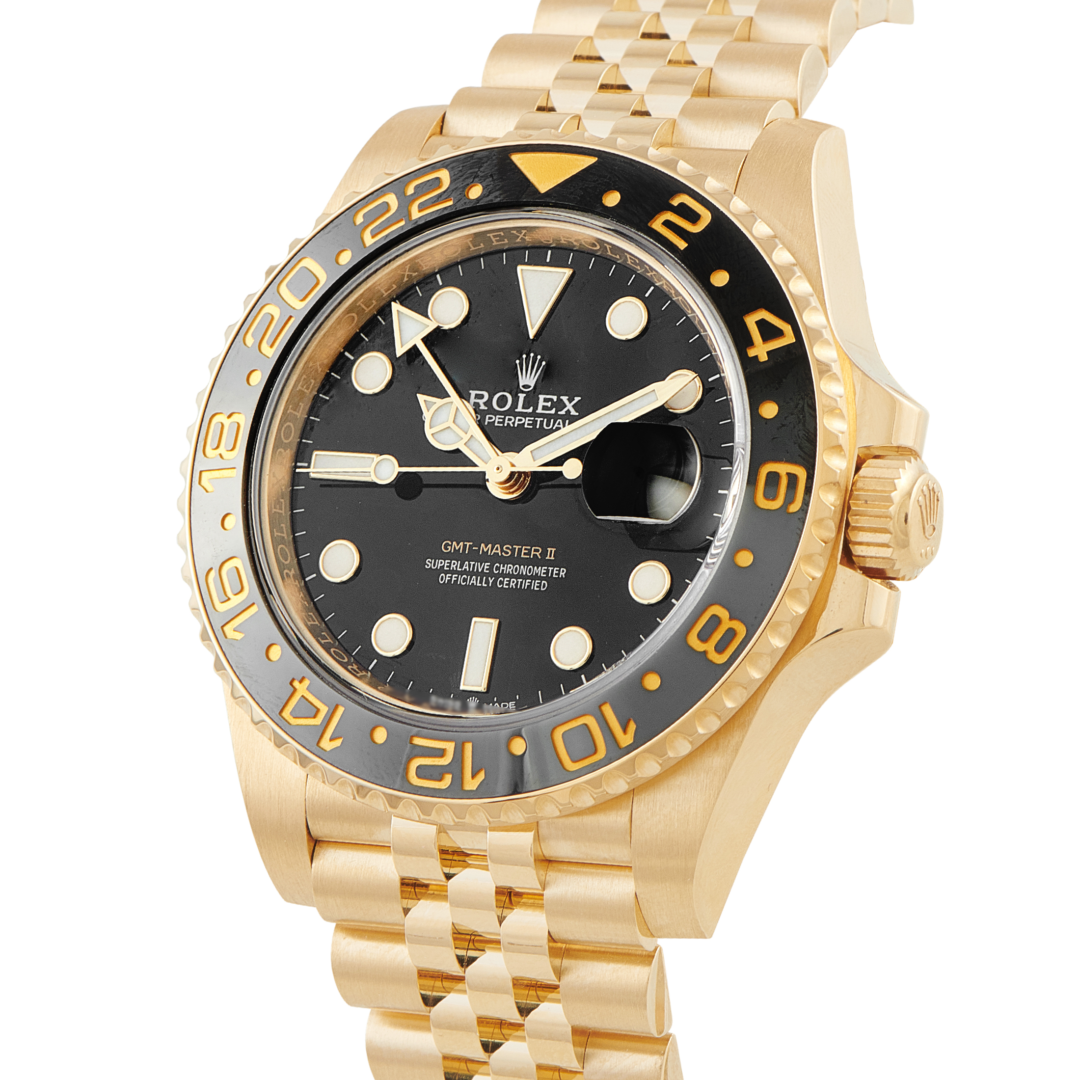 Rolex GMT-Master II Yellow Gold Jubilee Watch 126718GRNR - Image 2