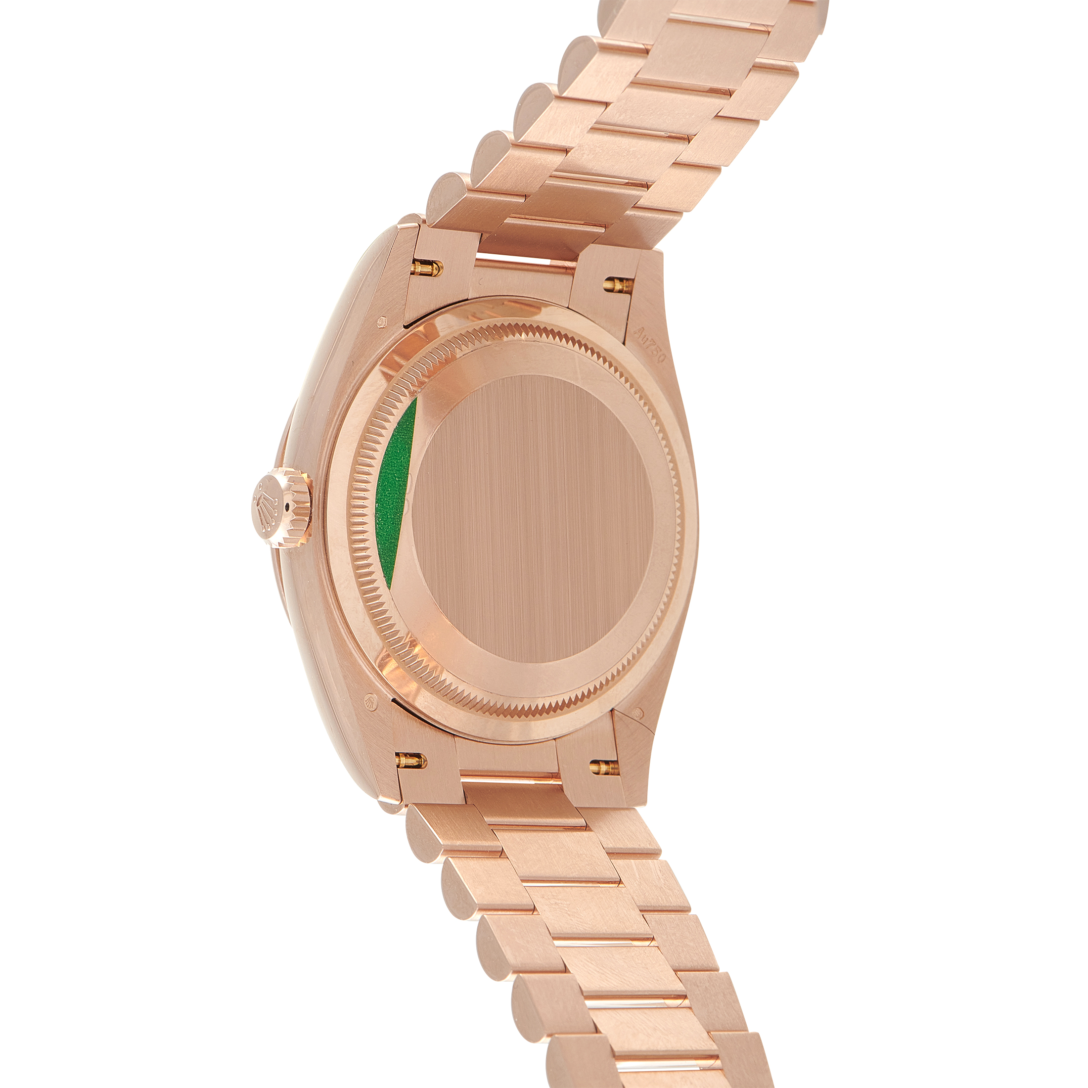 Rolex Day-Date 36 Green Dial Everose Gold President Watch 128235-0089 - Image 3