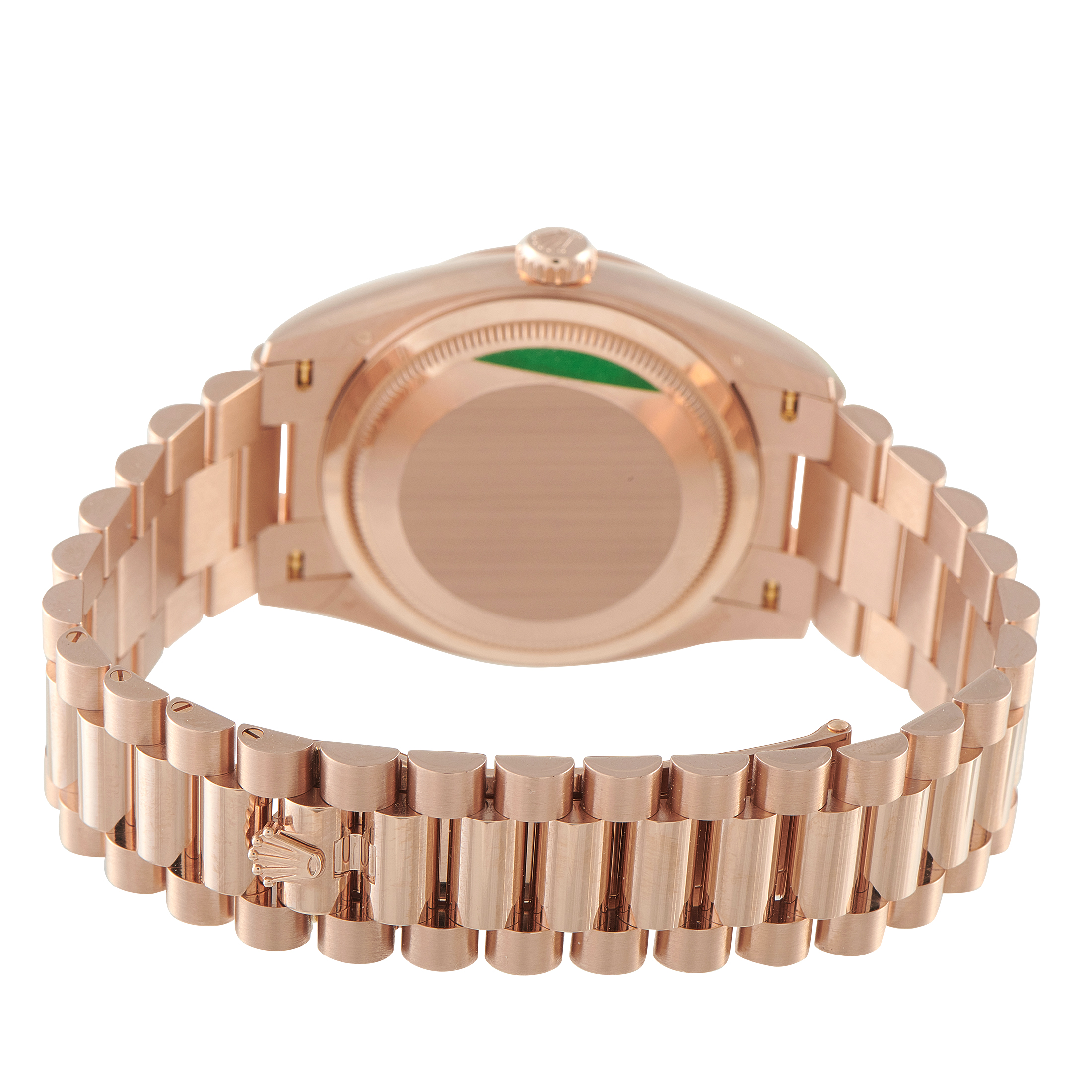 Rolex Day-Date 36 Green Dial Everose Gold President Watch 128235-0089 - Image 4