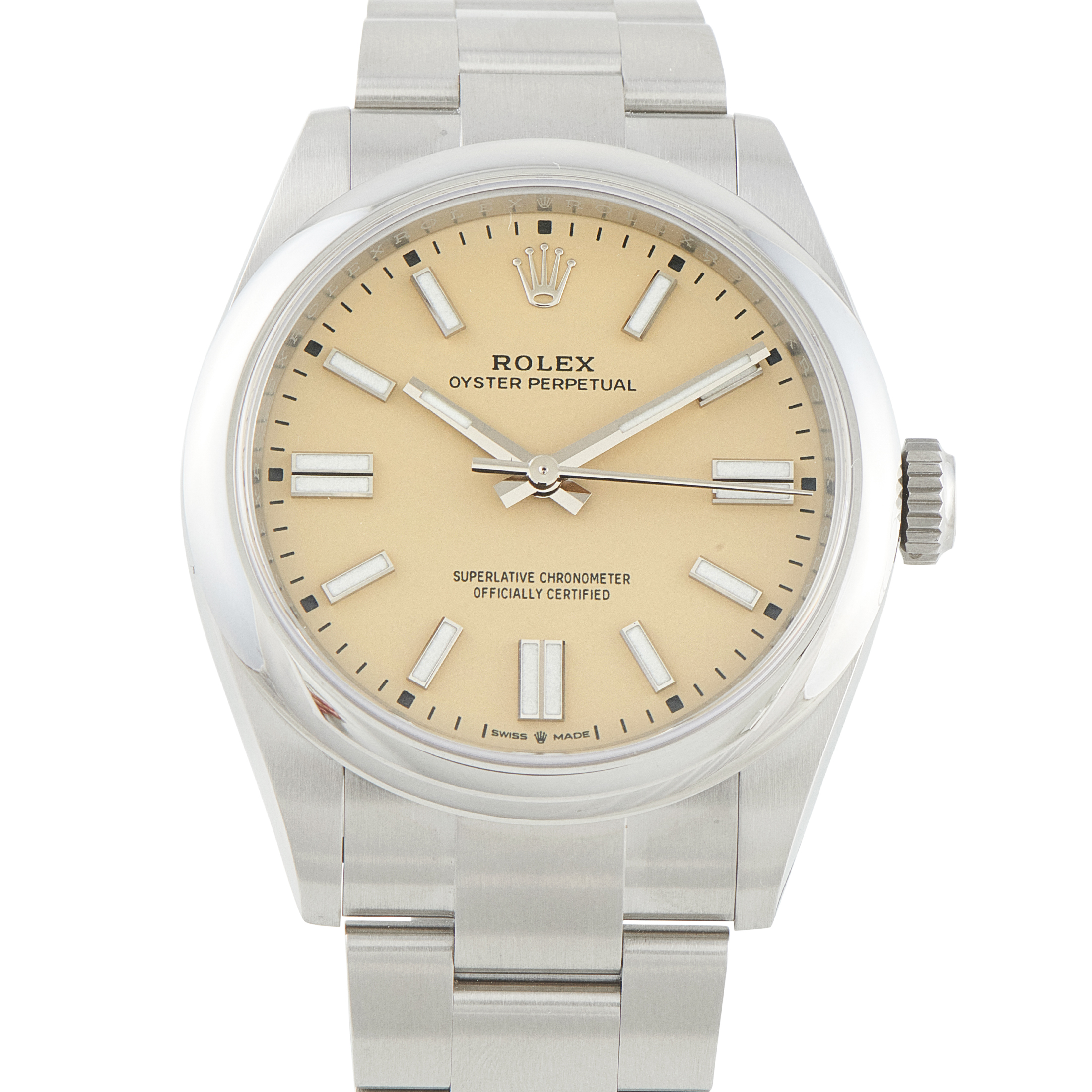 Rolex Oyster Perpetual 41 Beige Dial Steel Watch 134300