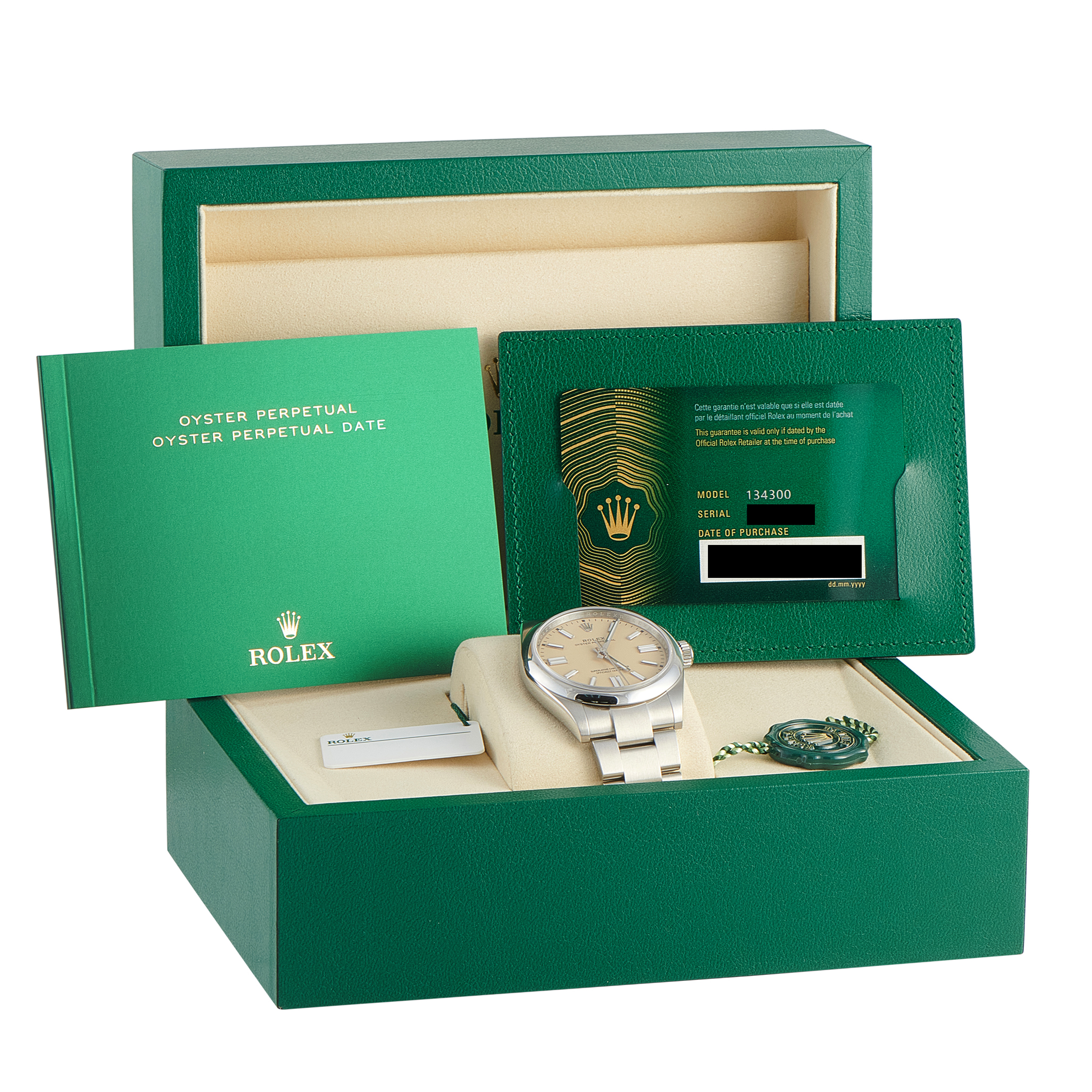 Rolex Oyster Perpetual 41 Beige Dial Steel Watch 134300 - Image 5