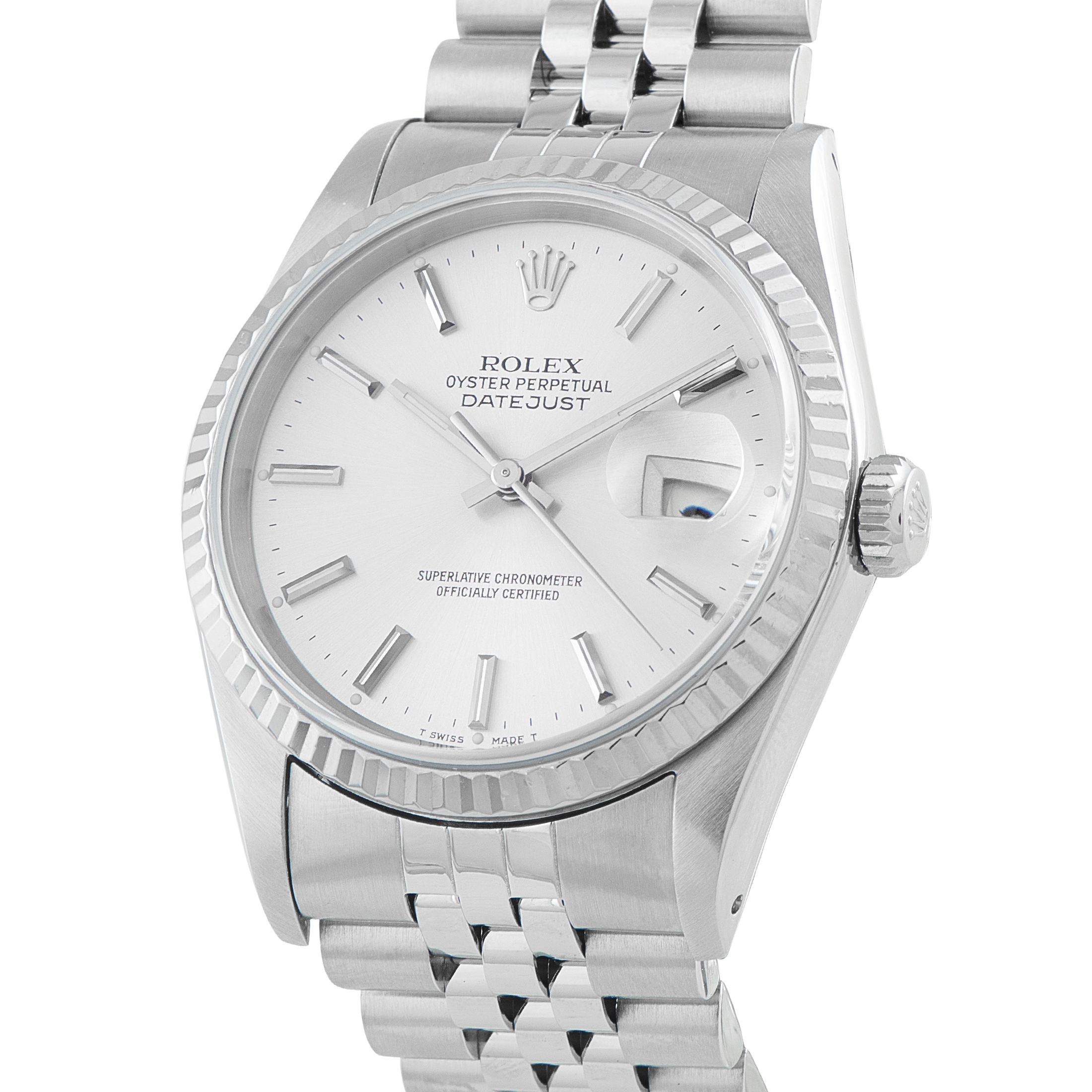 Rolex Datejust 36 Silver Dial Steel Jubilee Watch 16234 - Image 2