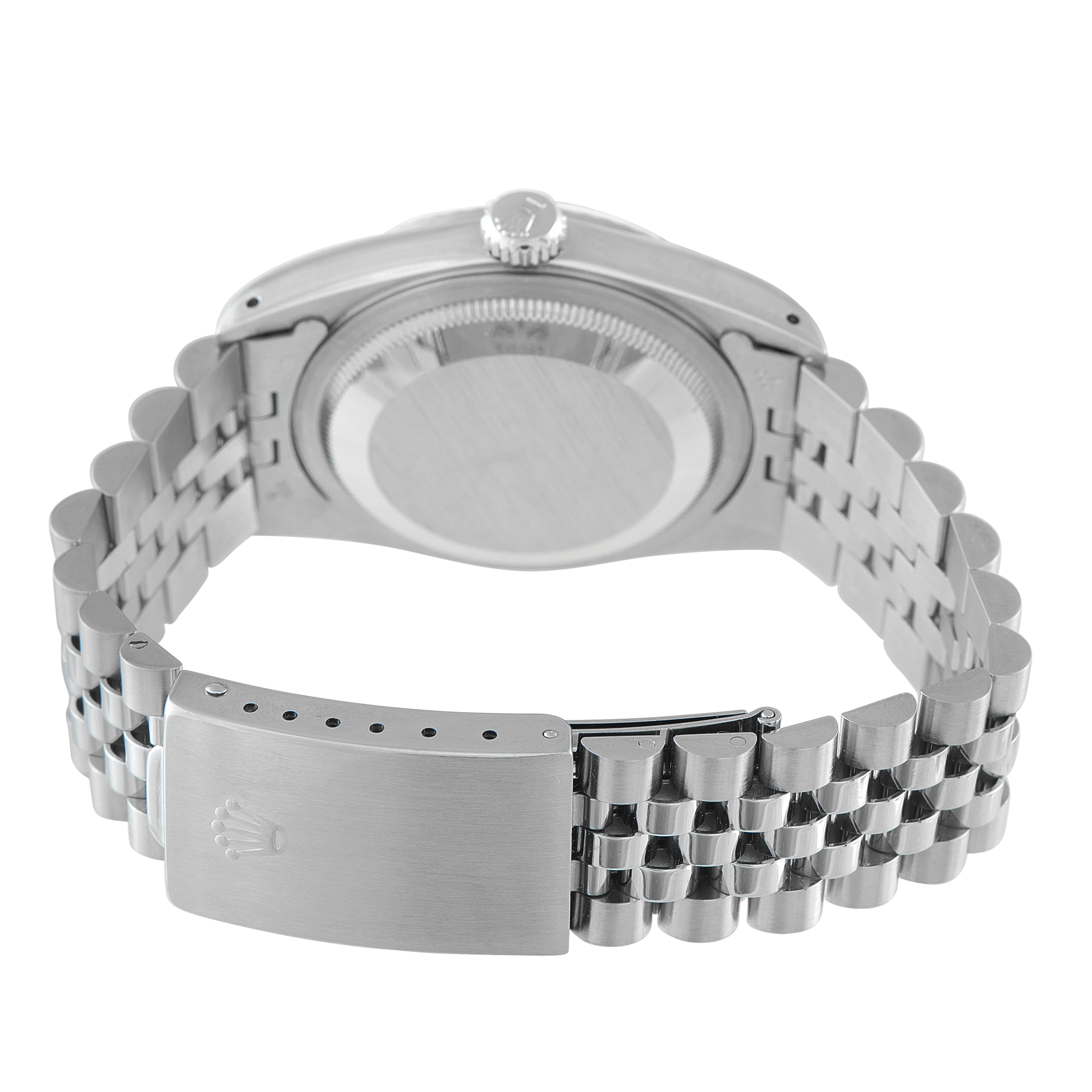 Rolex Datejust 36 Silver Diamond Dial Steel Jubilee Watch 16234 - Image 4