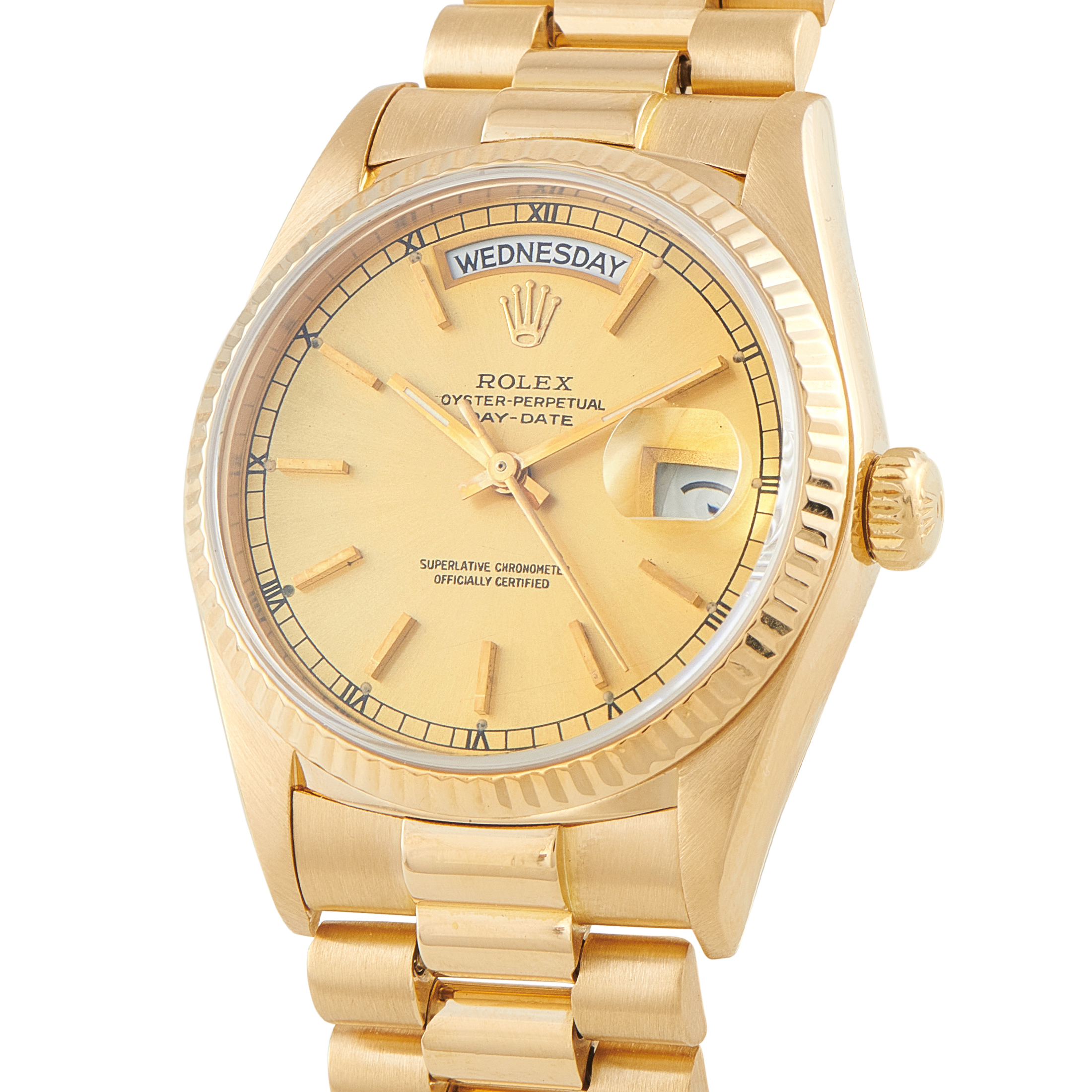 Rolex Day-Date 36 Champagne Dial Yellow Gold President Watch 18038 - Image 2