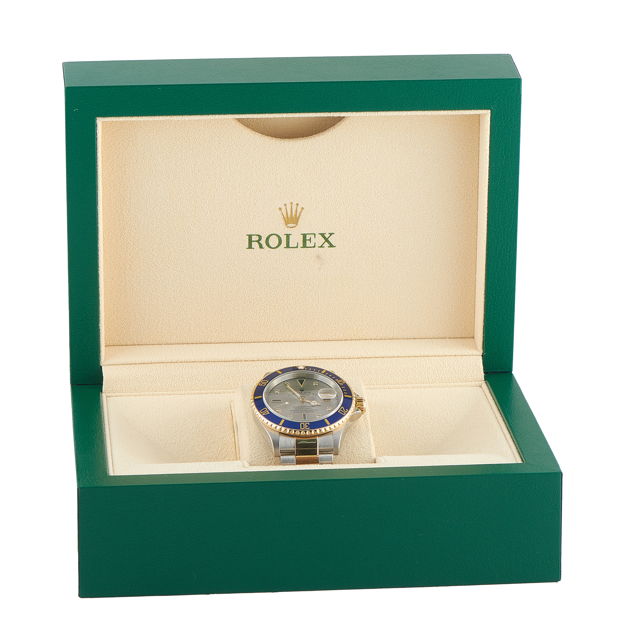 Rolex Submariner Serti Dial Two-Tone Watch 16613LB - Image 5