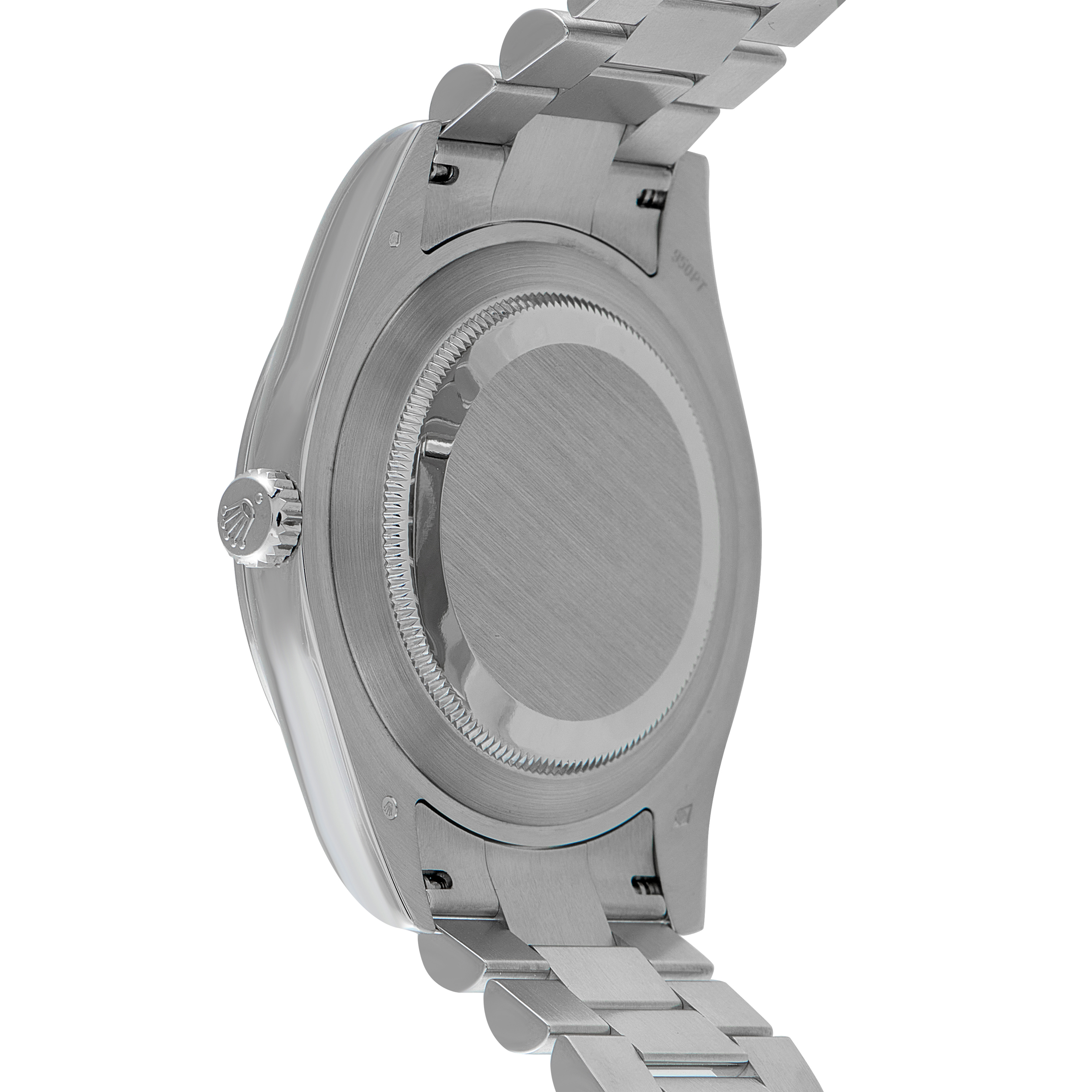 Rolex Day-Date Black Dial Platinum President Watch 218206 - Image 3