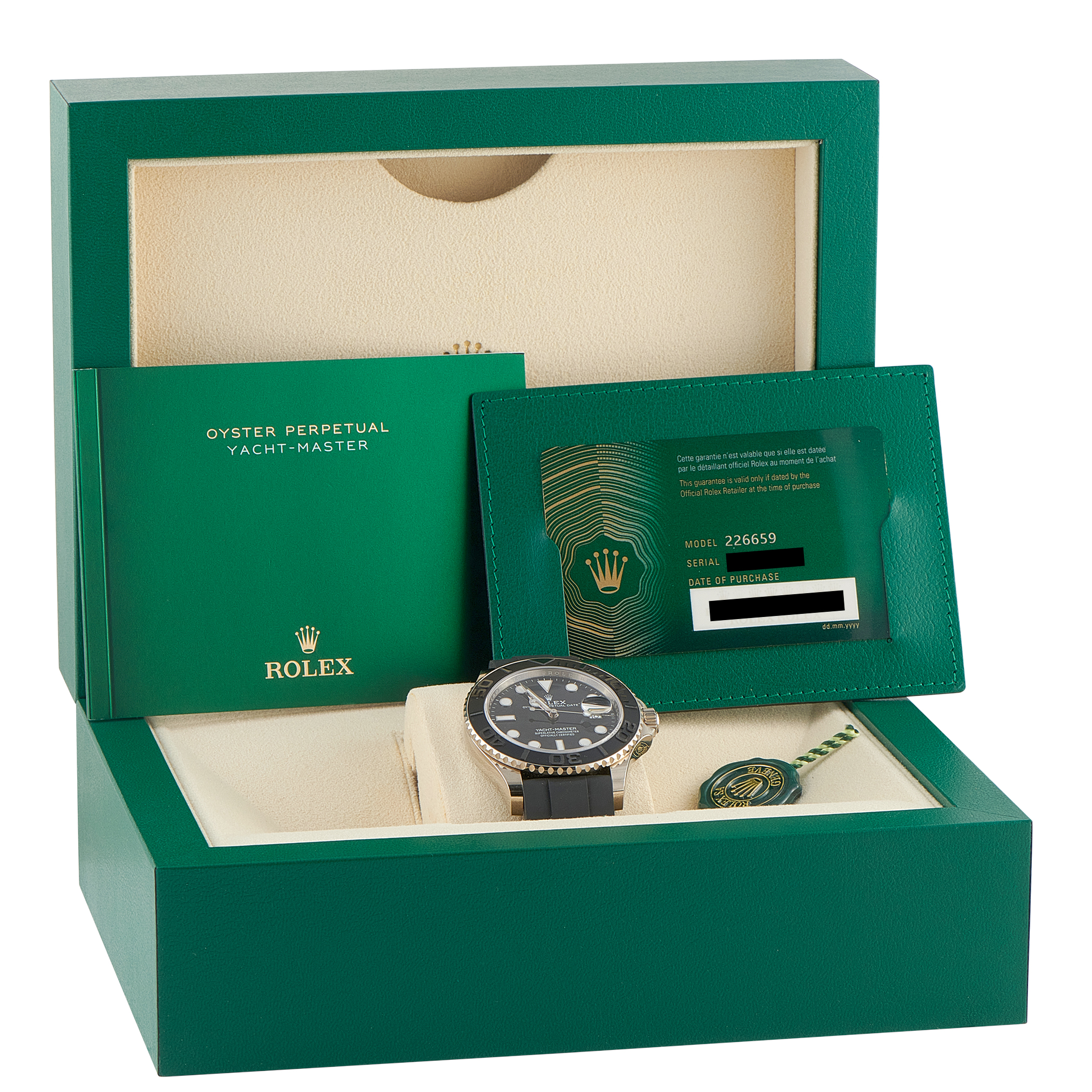 Rolex Yacht-Master 42 Black Dial White Gold Watch 226659 - Image 5