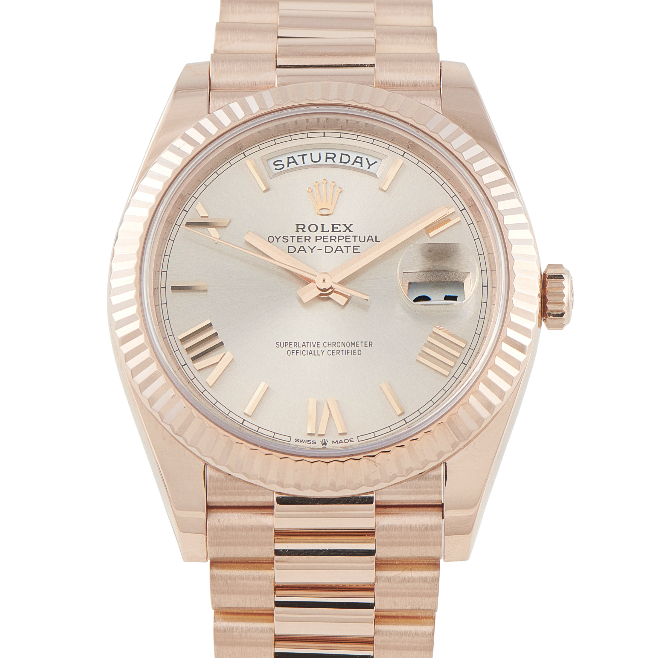 Rolex Day-Date 40 Sundust Everose Gold President Watch 228235