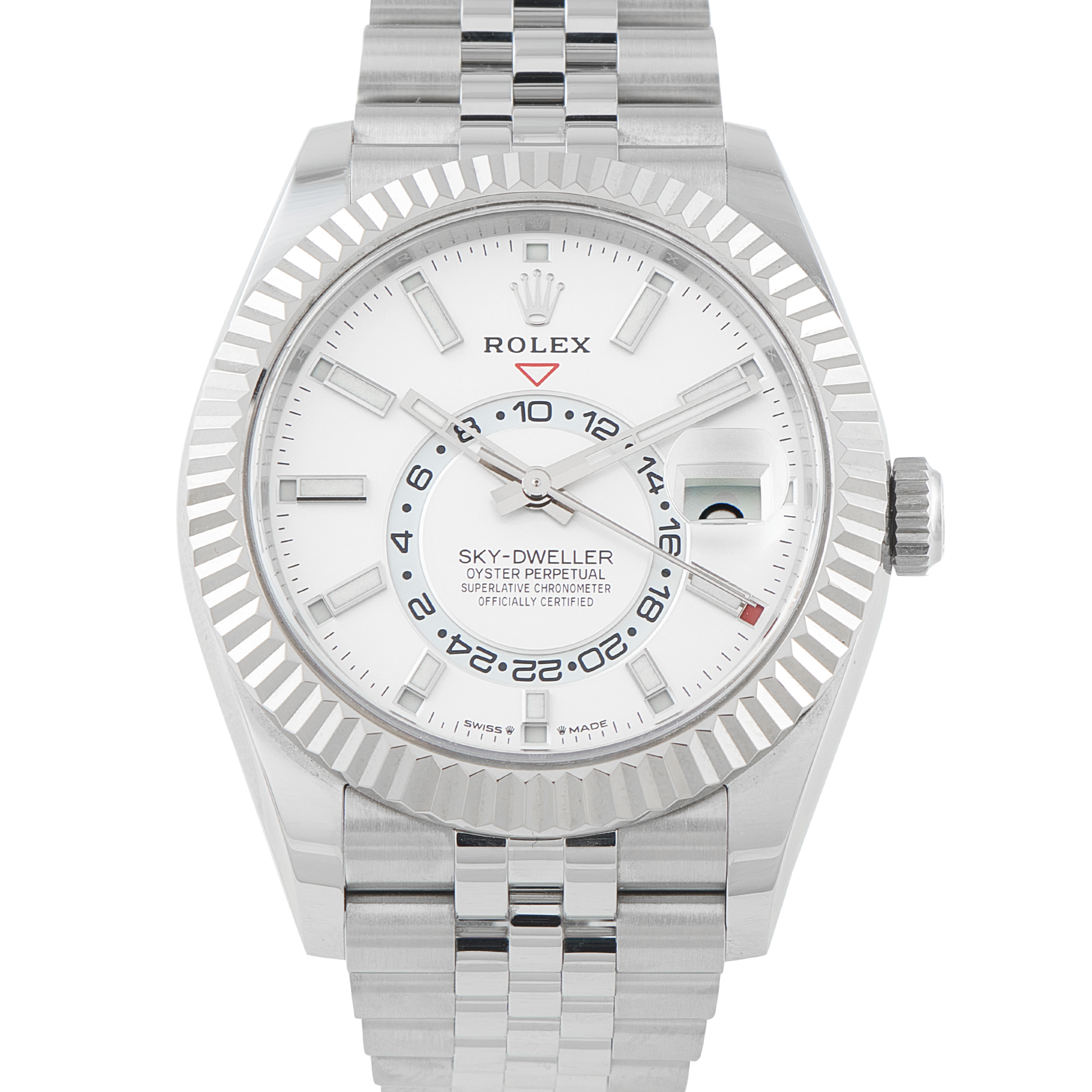 Rolex Sky-Dweller White Dial Steel Jubilee Watch 336934