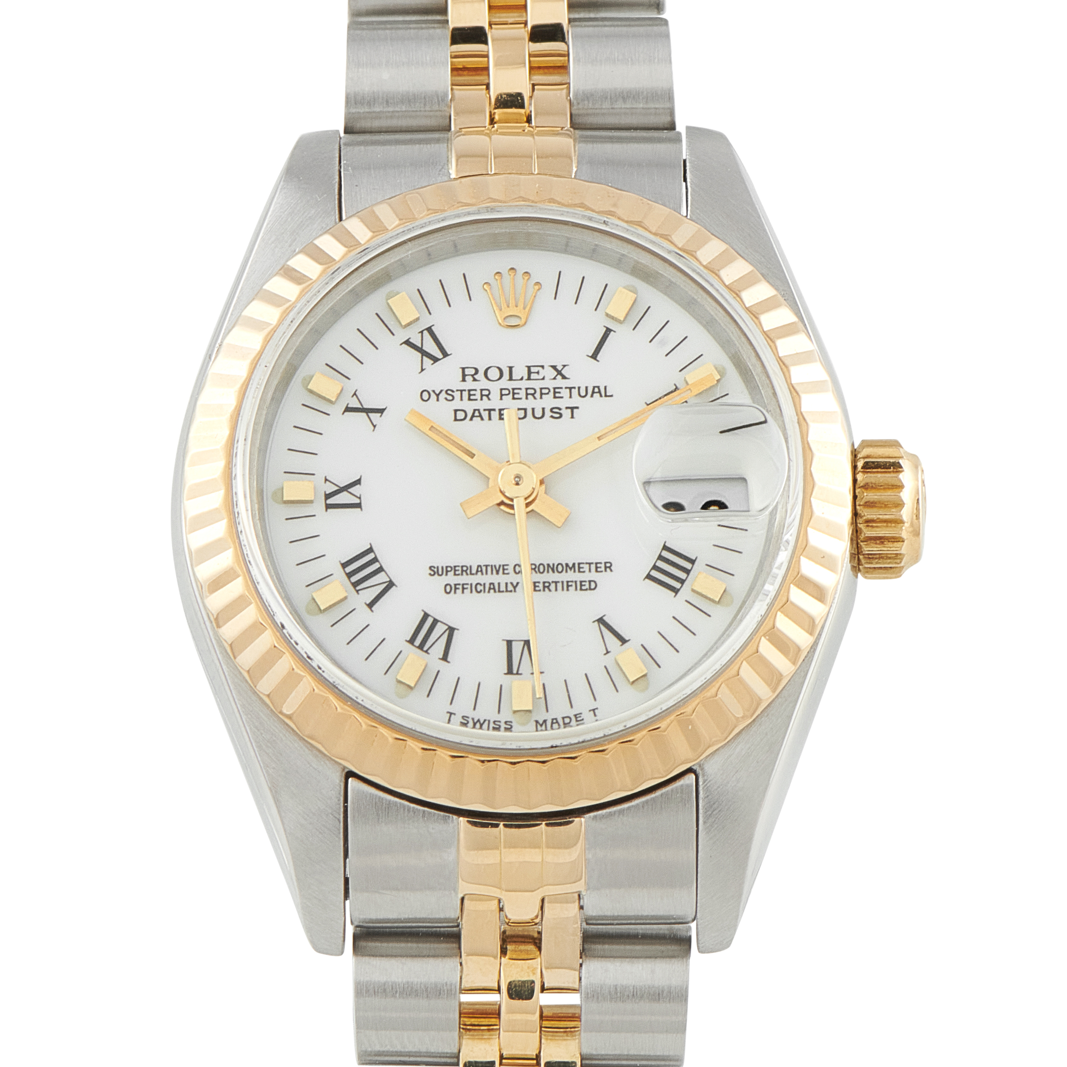 Rolex Lady-Datejust White Dial Two-Tone Jubilee Watch 69173