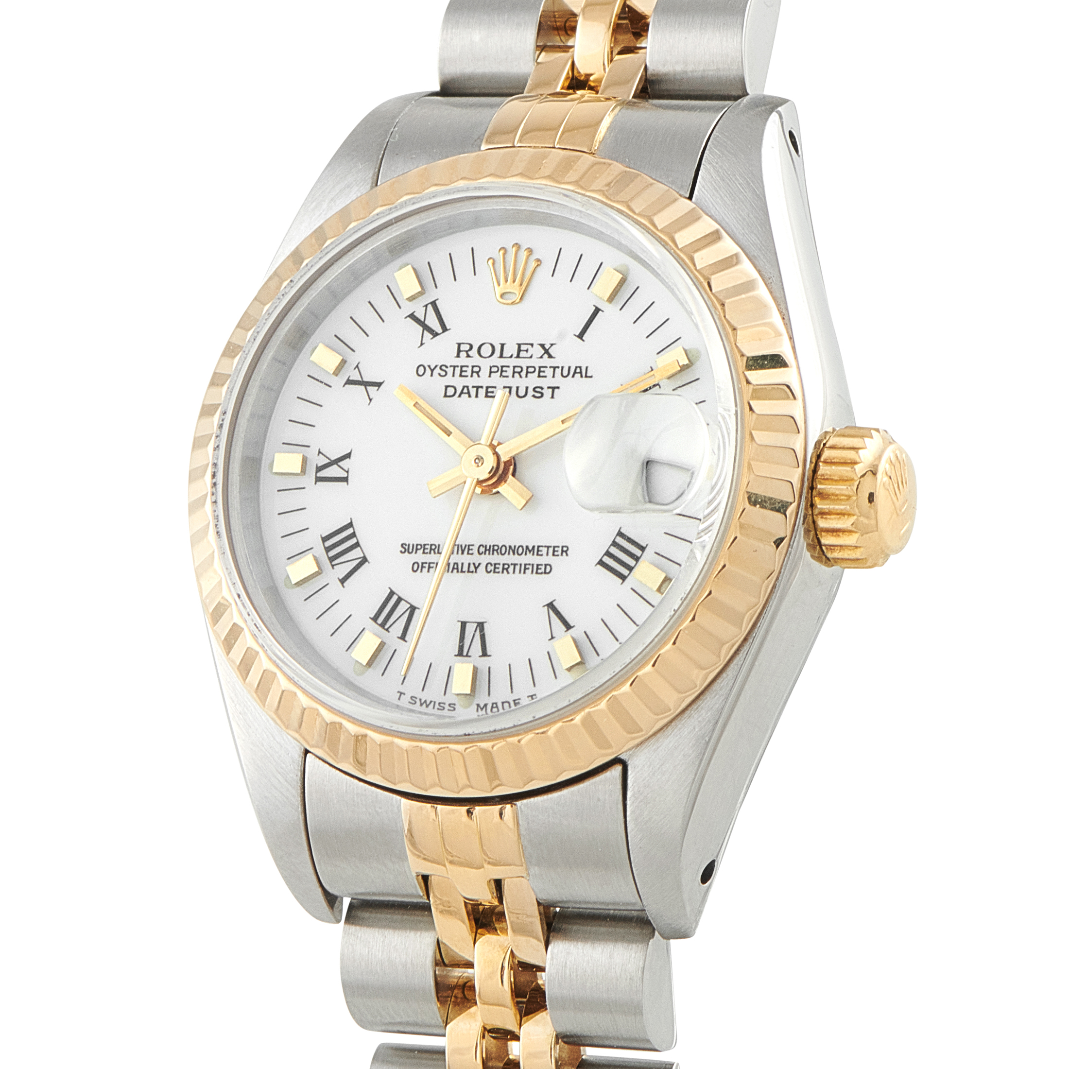 Rolex Lady-Datejust White Dial Two-Tone Jubilee Watch 69173 - Image 2