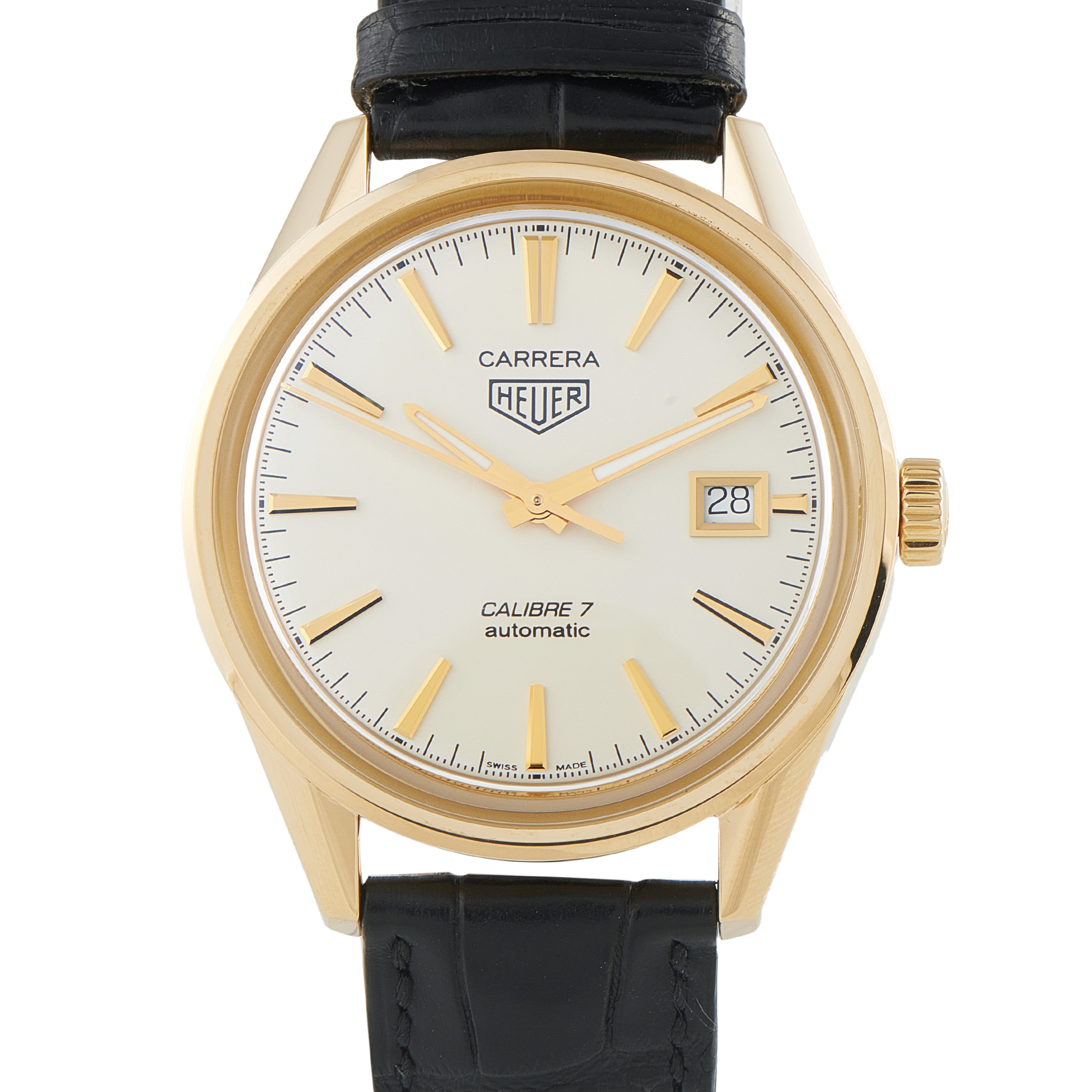 Tag Heuer Carrera Glassbox Yellow Gold Watch WAR2140.FC8159