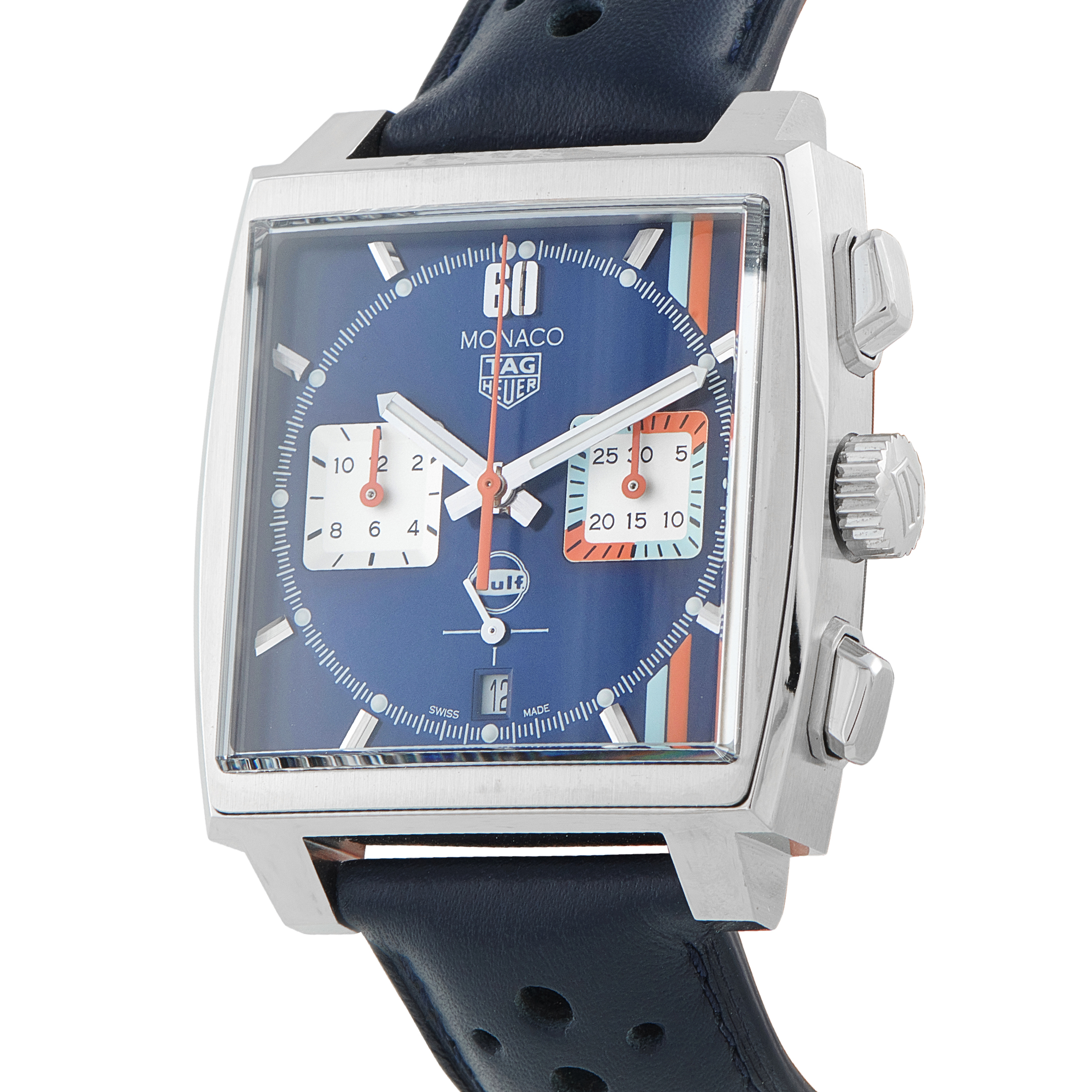 Tag Heuer Monaco Gulf Chronograph Steel Watch CBL2115 - Image 2