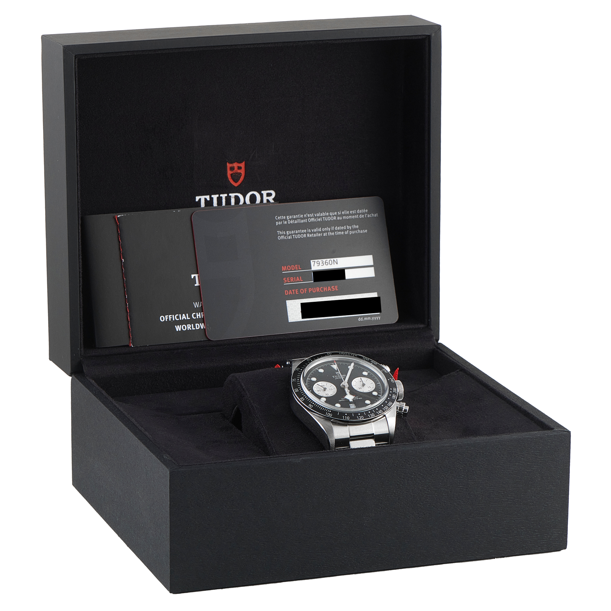 Tudor Black Bay Black Dial Chronograph Steel Watch 79360N - Image 5