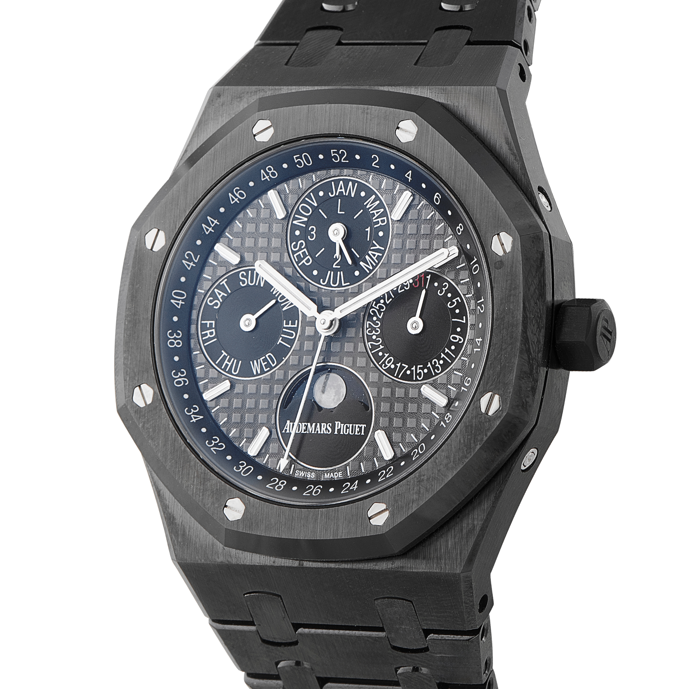 Audemars Piguet Royal Oak Perpetual Calendar Black Ceramic Watch 26579CE.OO.1225CE.01 - Image 2