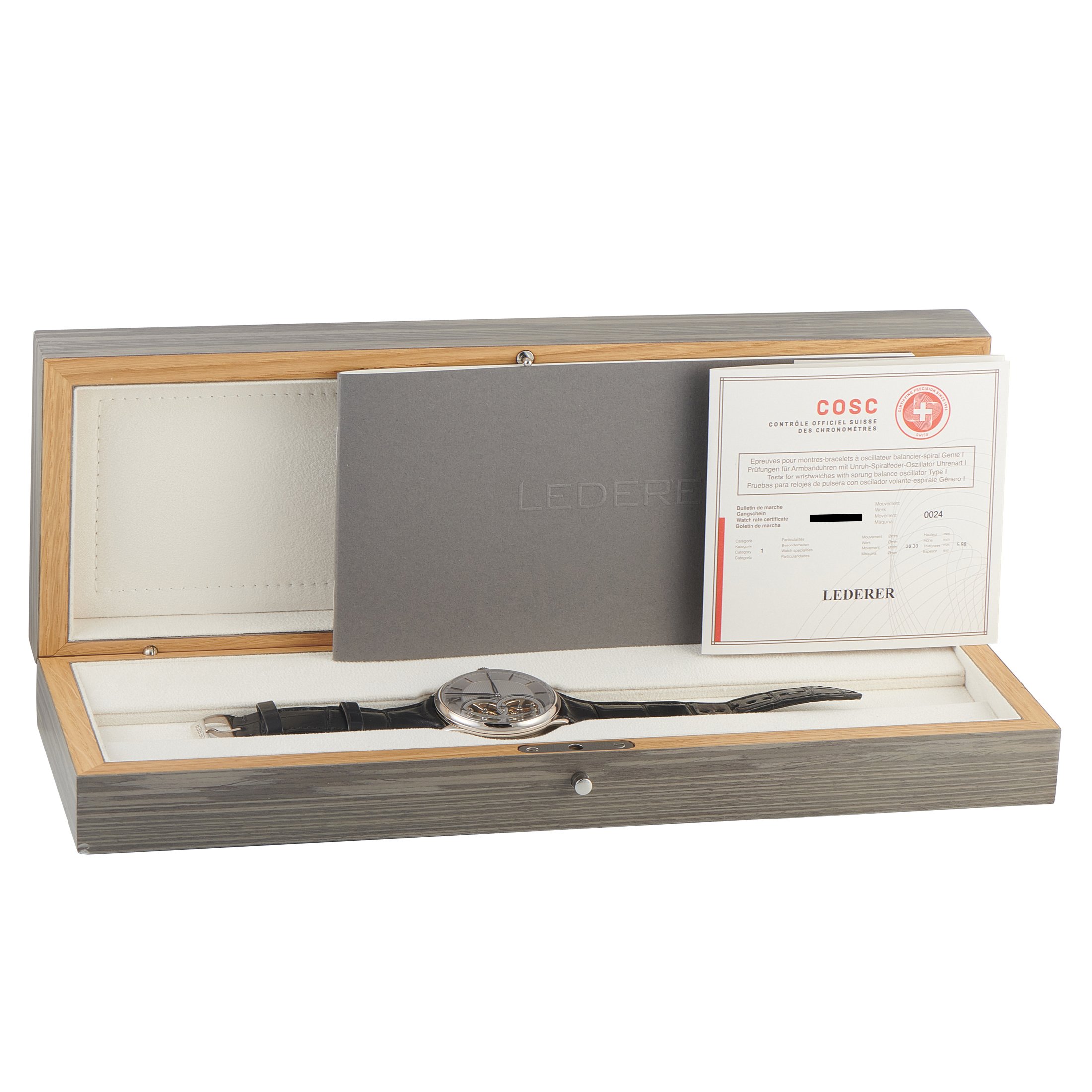 Bernhard Lederer Central Impulse Chronometer White Gold Watch CIC9012.60.801 - Image 5
