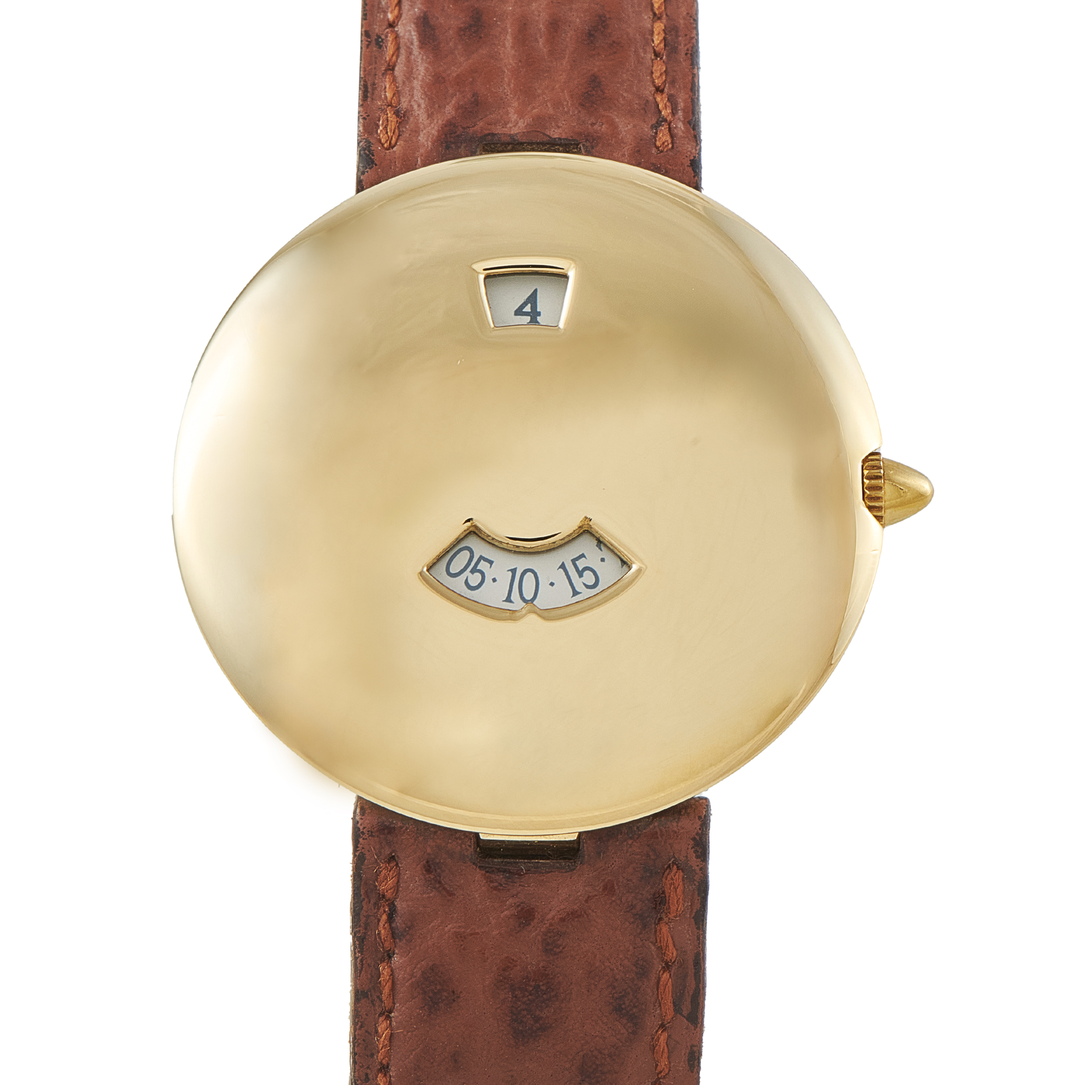 CHAUMETラー Chaumet Guichet Jump Hour 18K Yellow Gold Watch 10A - 35 mm - - -