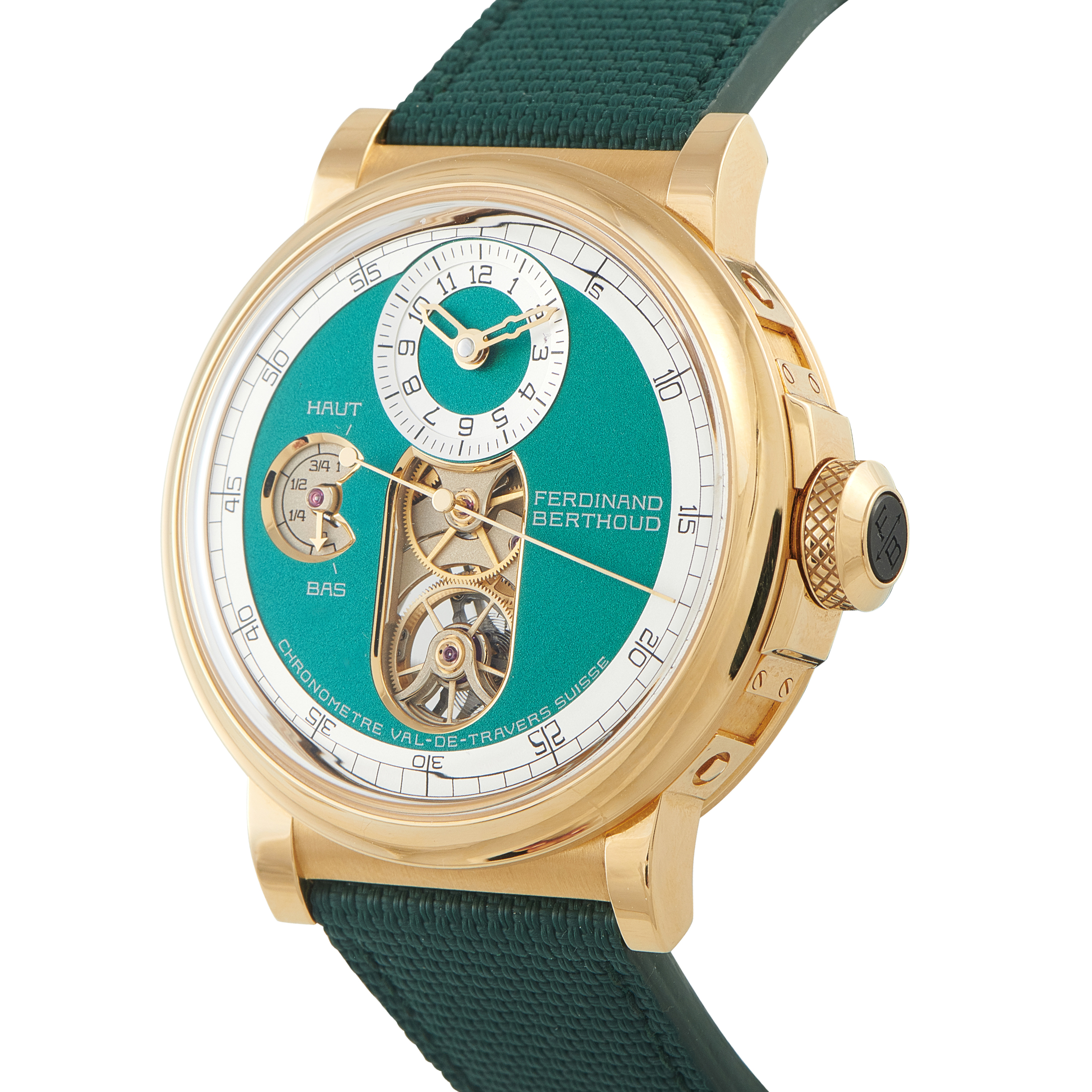 Ferdinand Berthoud Chronomètre Green Dial Yellow Gold Limited Edition Watch FB 2T - Image 2