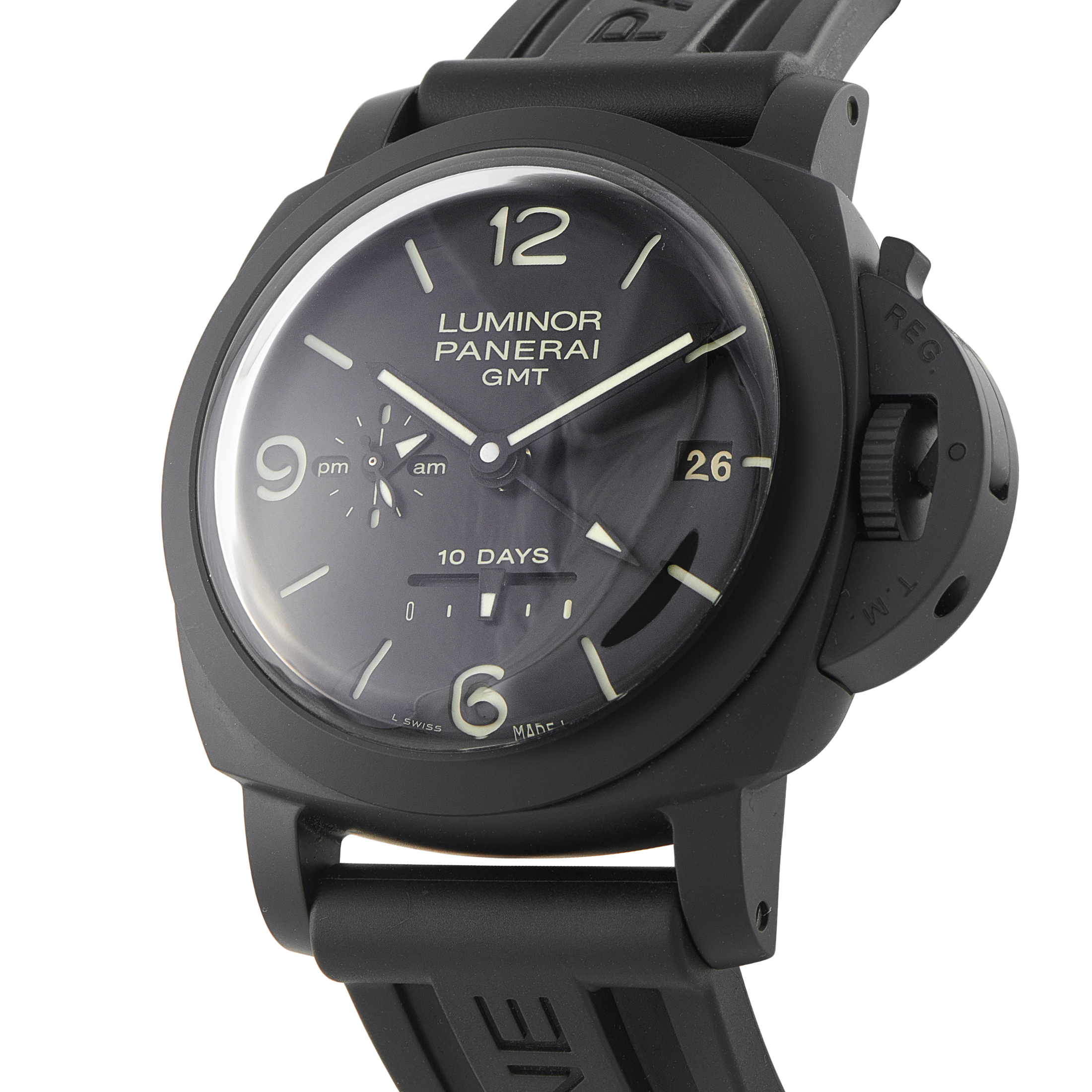 Officine Panerai Luminor 1950 10 Days GMT Ceramic Watch PAM00335 - Image 2