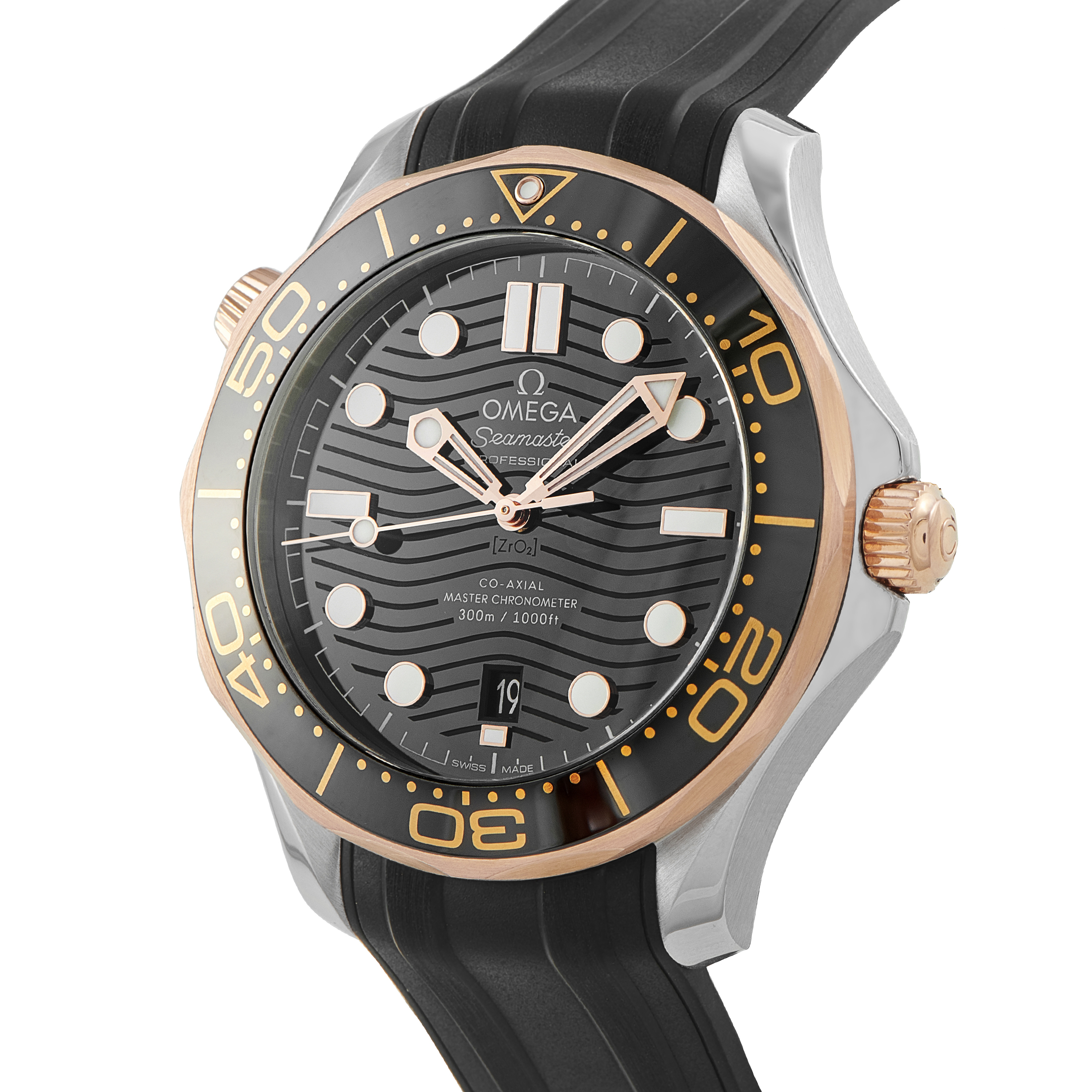 Omega Seamaster Diver 300M Steel and Sedna™ Gold Watch 210.22.42.20.01.002 - Image 2