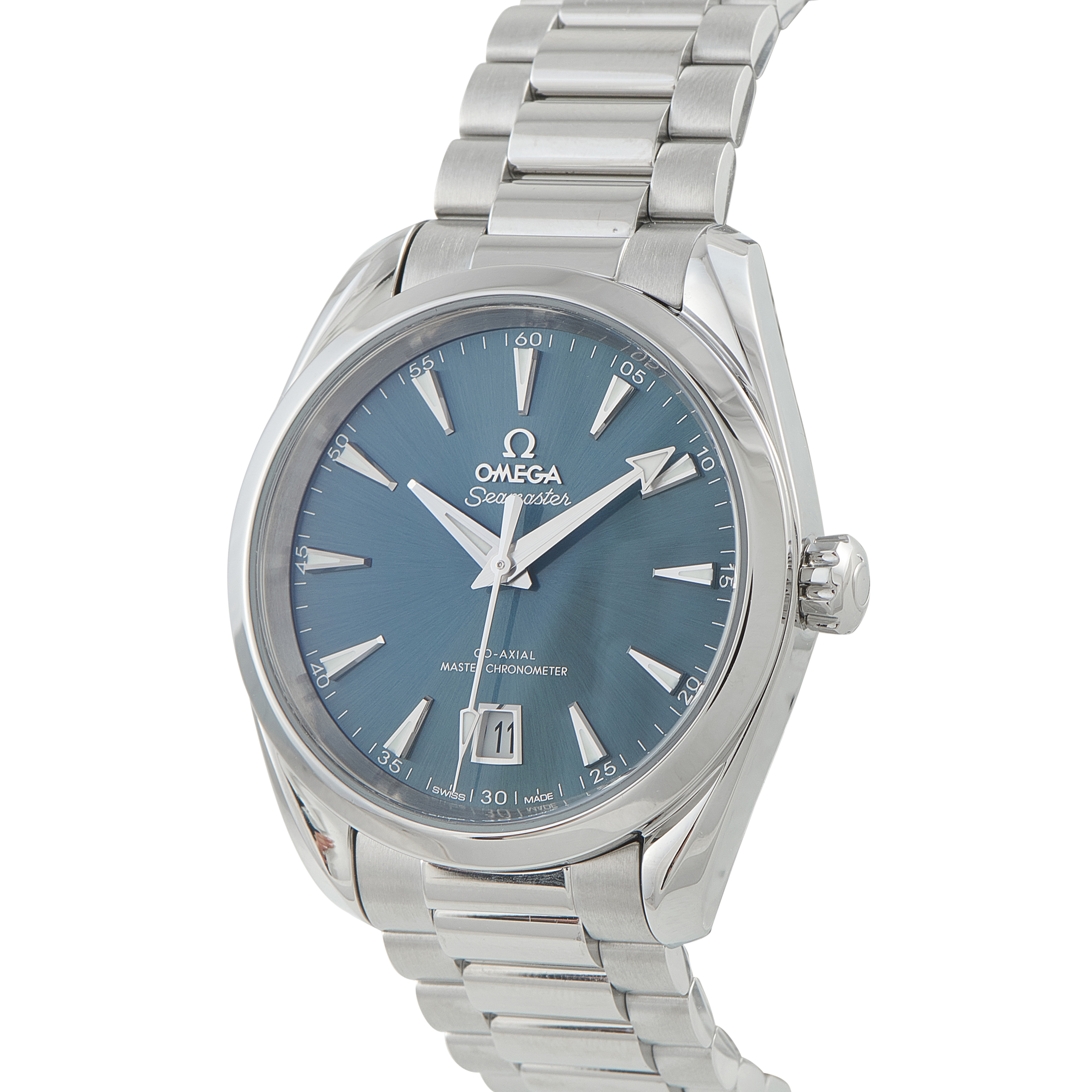 Omega Seamaster Aqua Terra Atlantic Blue Steel Watch 220.10.38.20.03.003 - Image 2