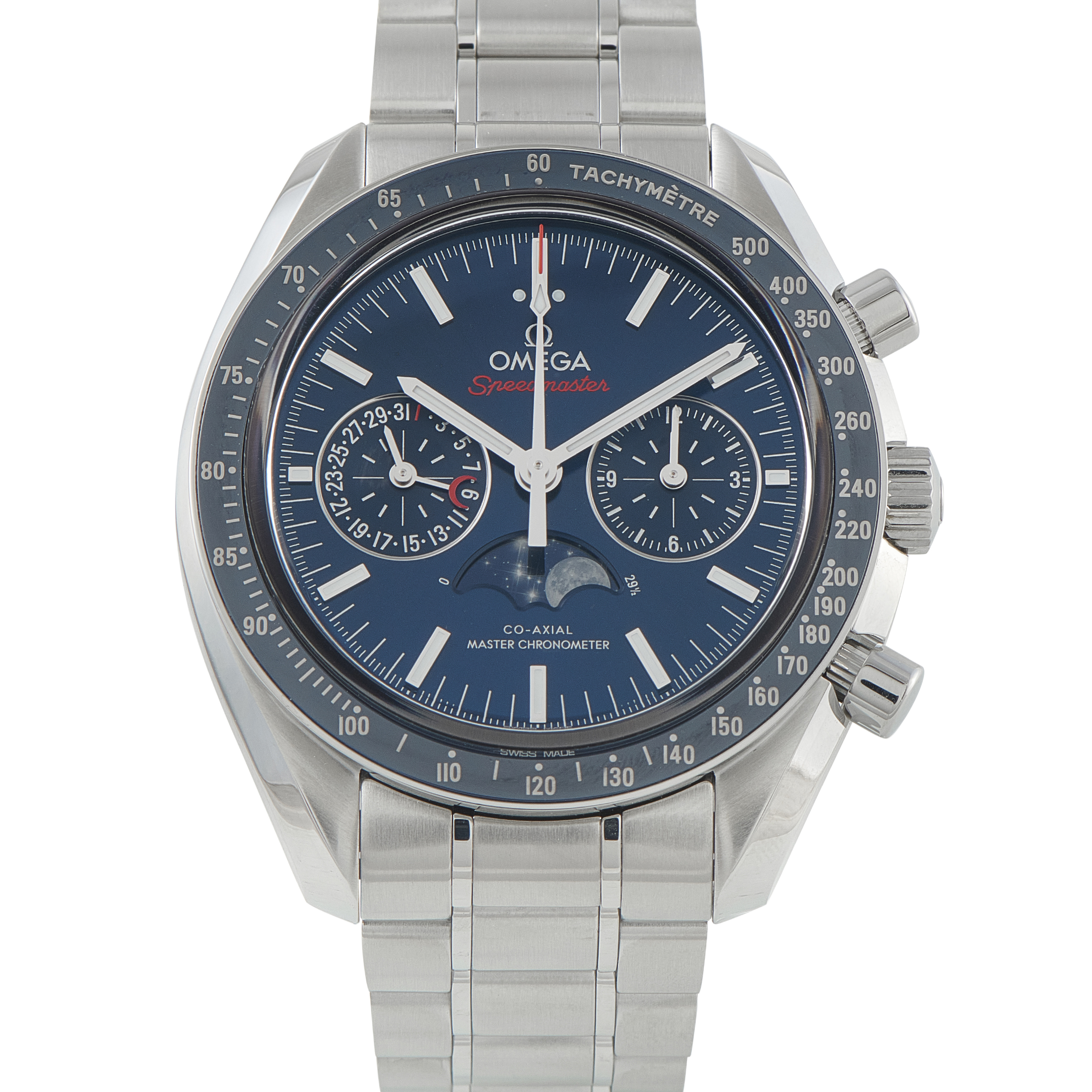 Omega Speedmaster Moonphase Steel Watch 304.33.44.52.03.001