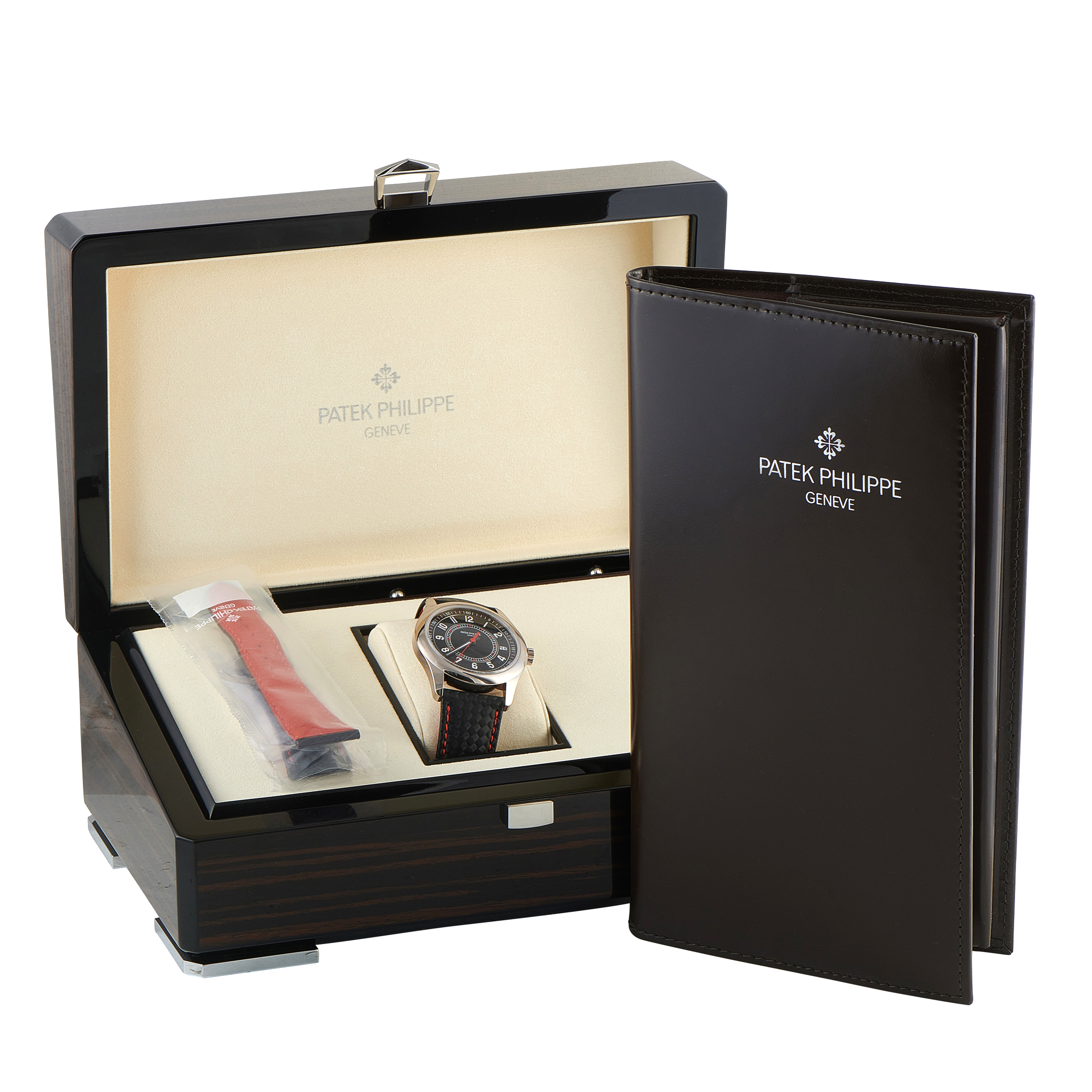 Patek Philippe Calatrava Red Accents White Gold Watch 6007-010G 6007G-010 - Image 5