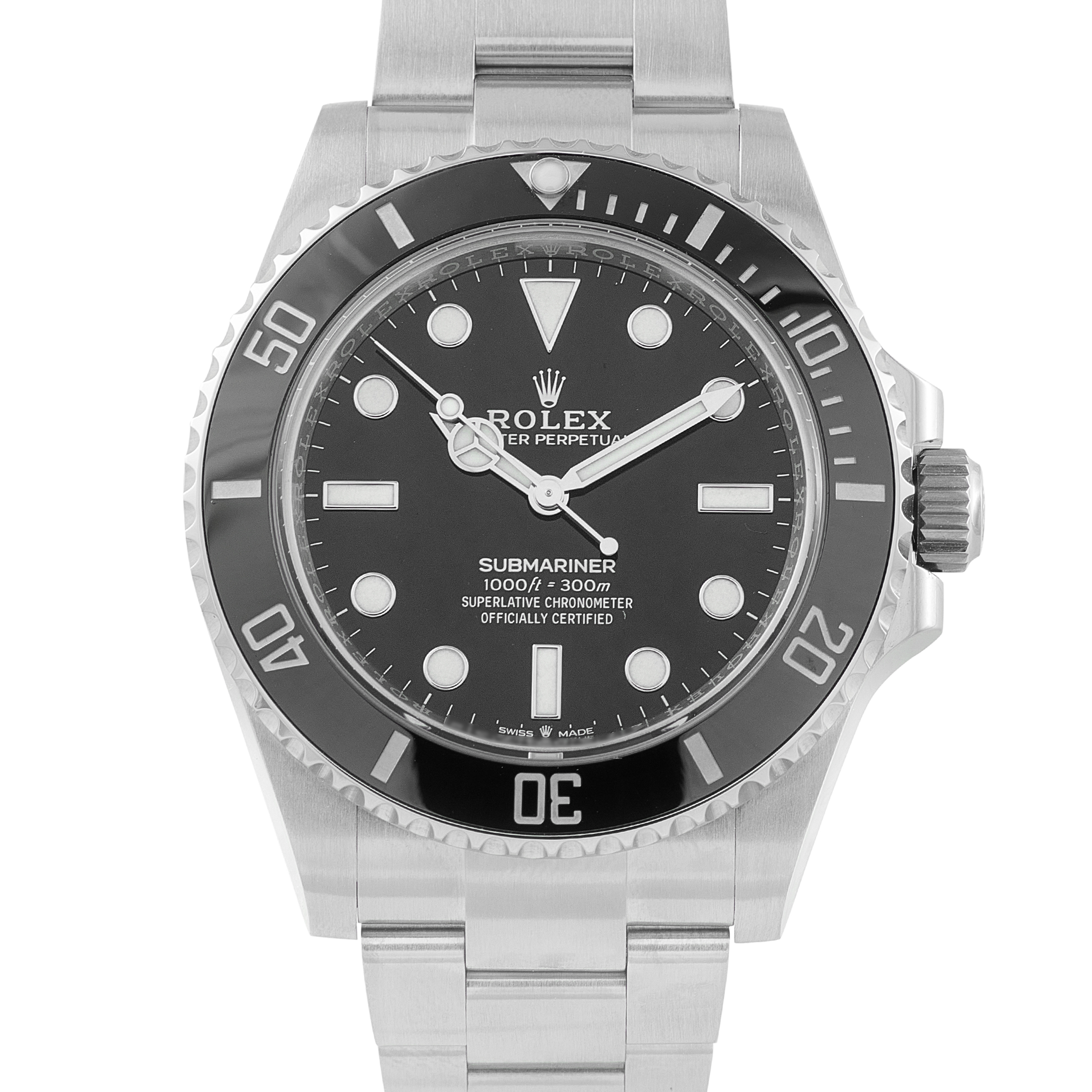 Rolex Submariner No-Date Steel Watch 124060